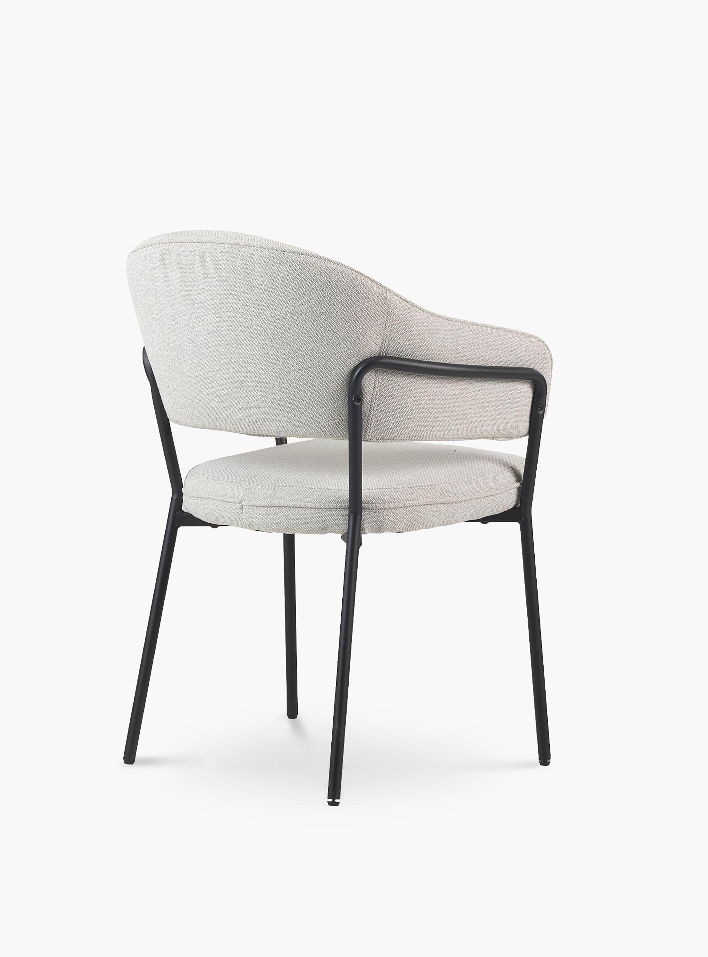 Silla Home Office Stanford Gris claro-3