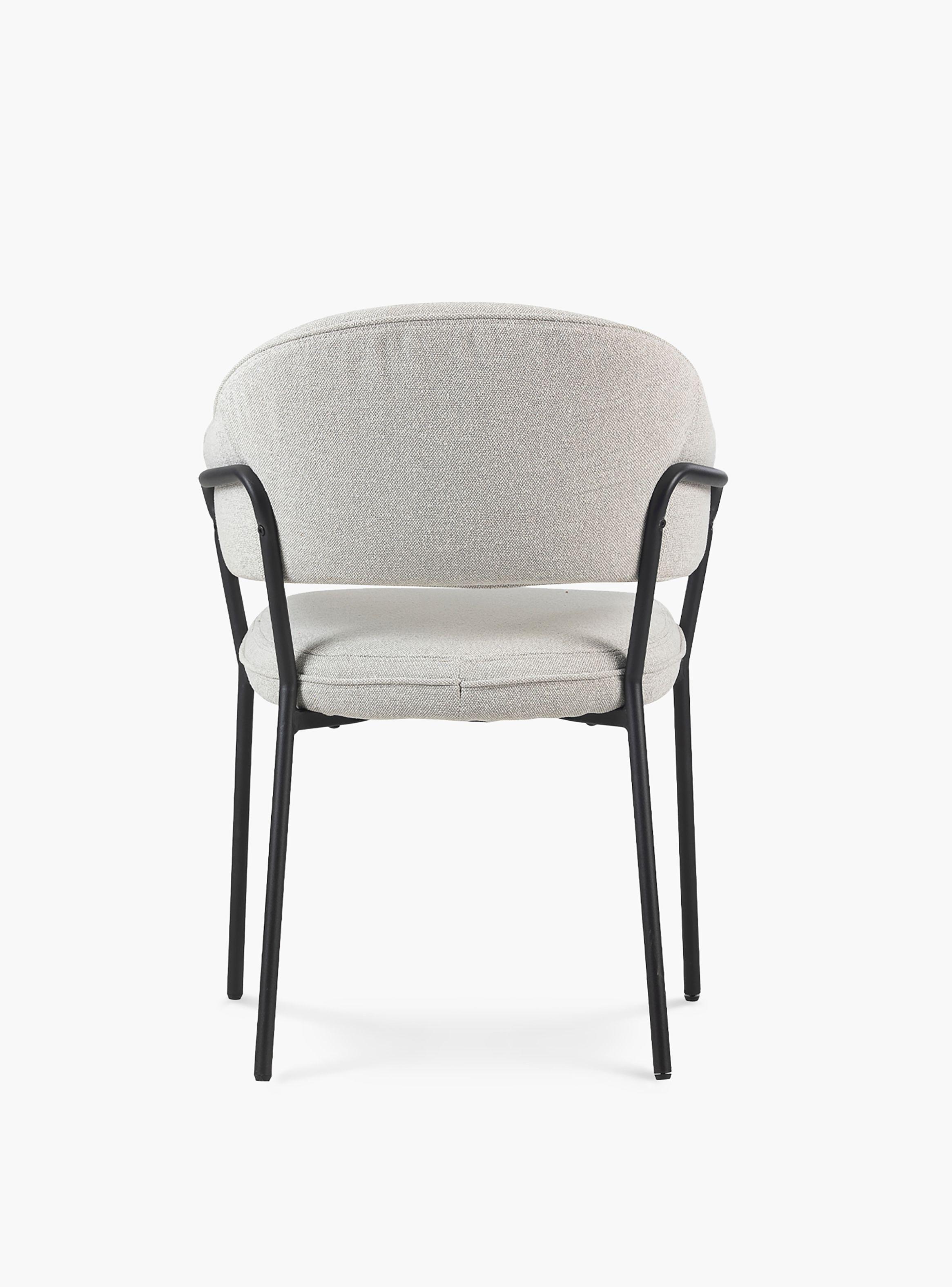 Silla Home Office Stanford Gris claro-4