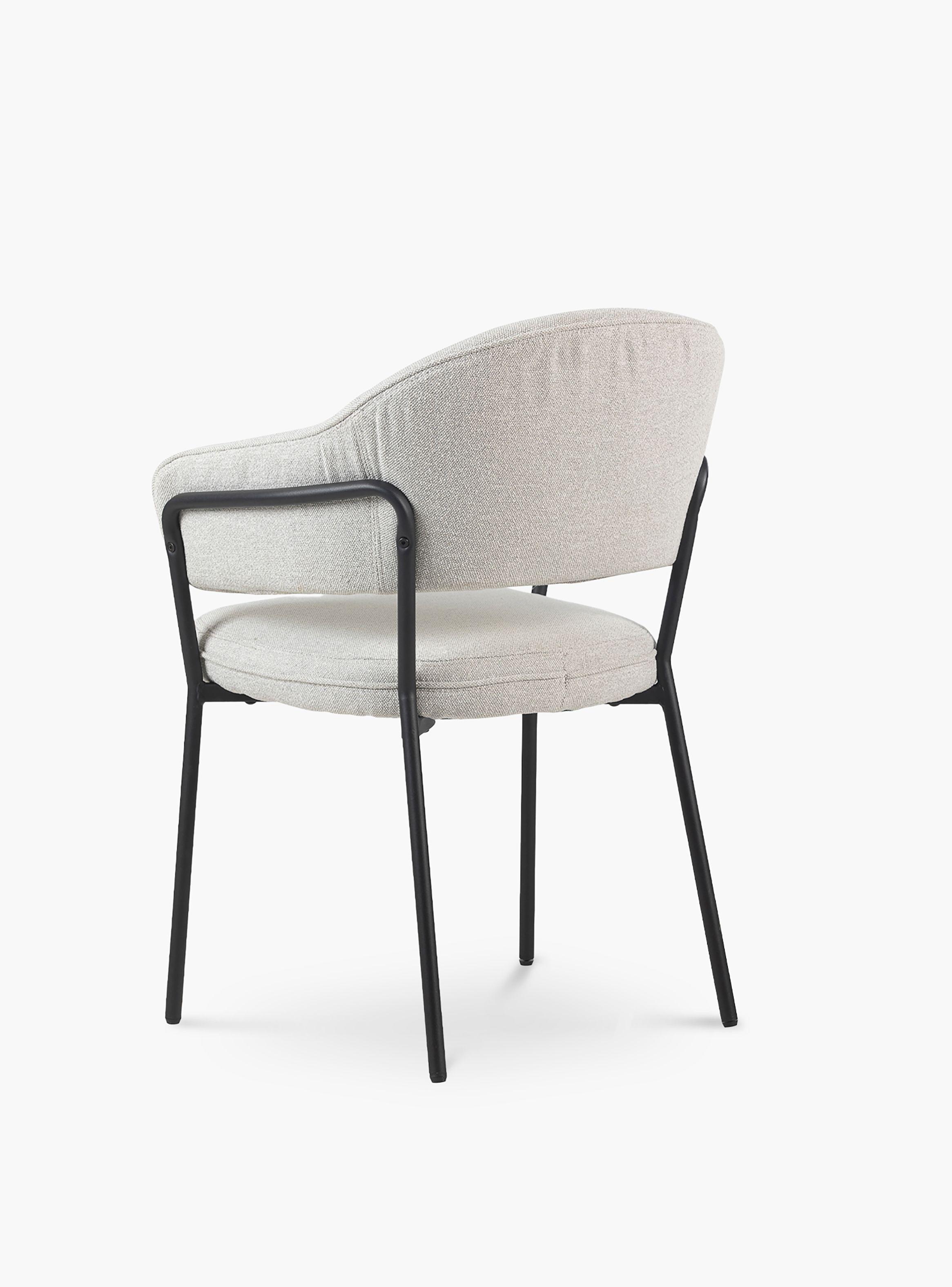 Silla Home Office Stanford Gris claro-5