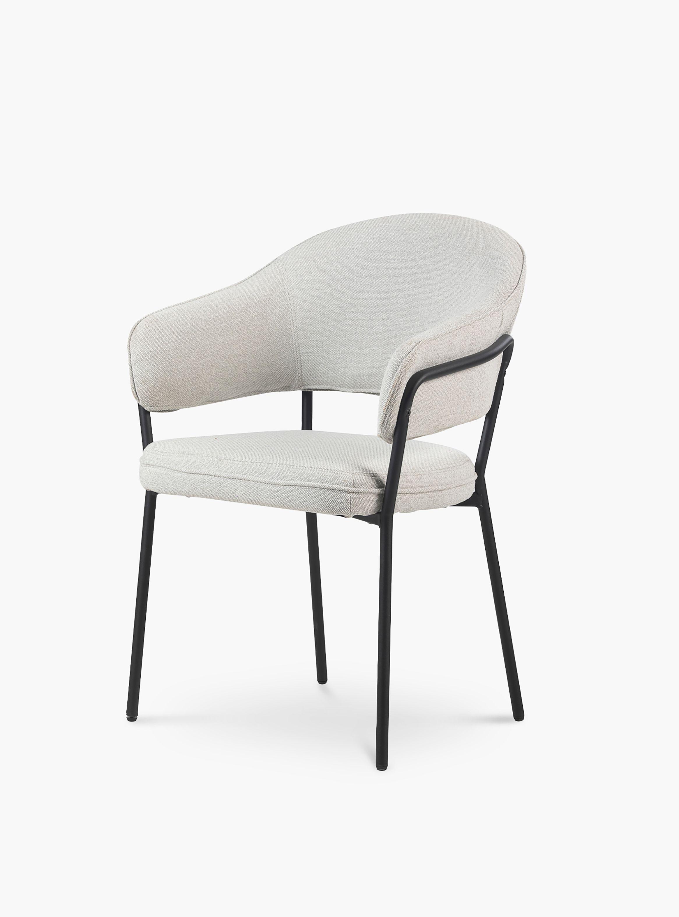 Silla Home Office Stanford Gris claro-7