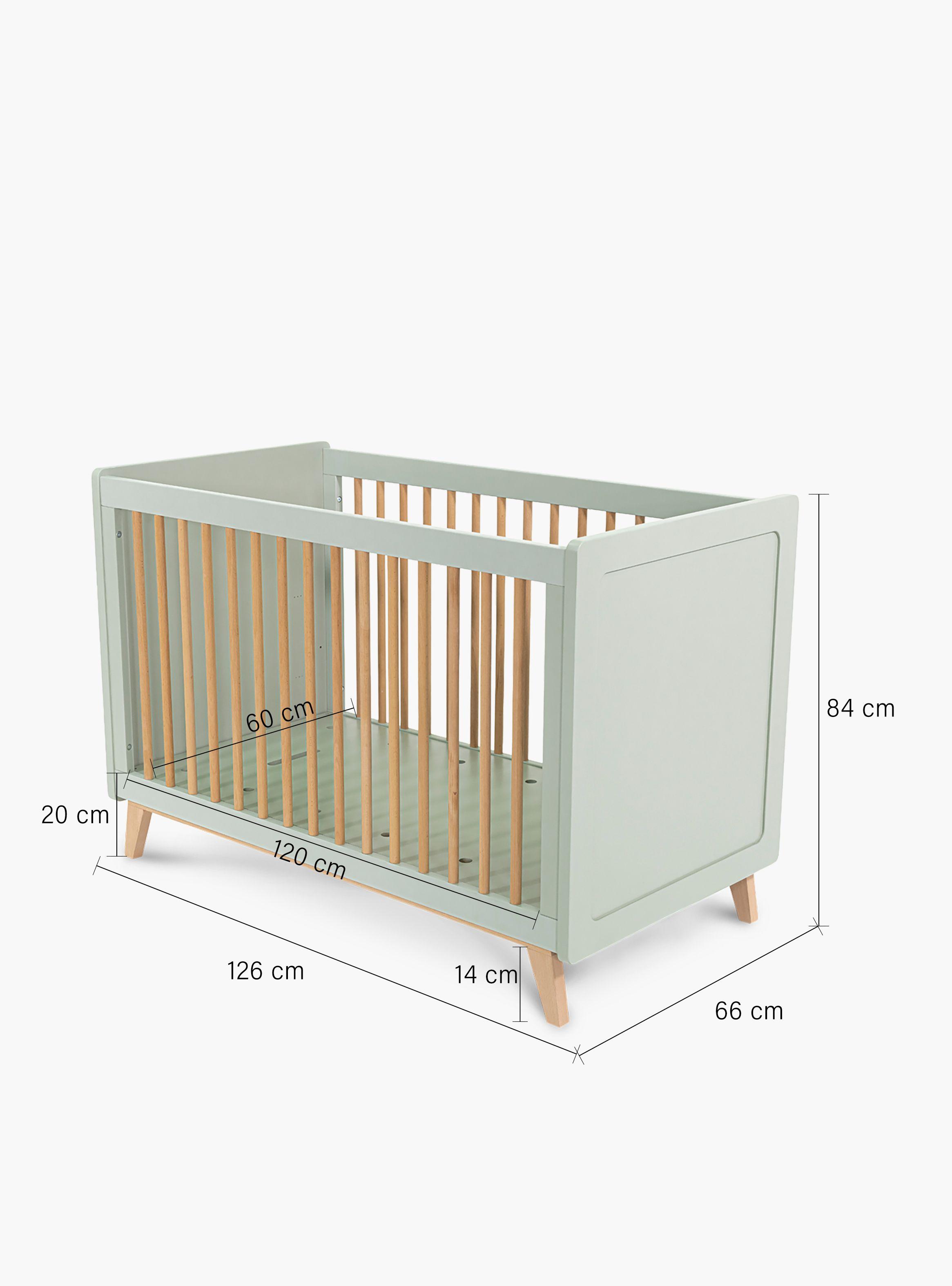 Cuna 2 en 1 Amalia Verde Claro-7