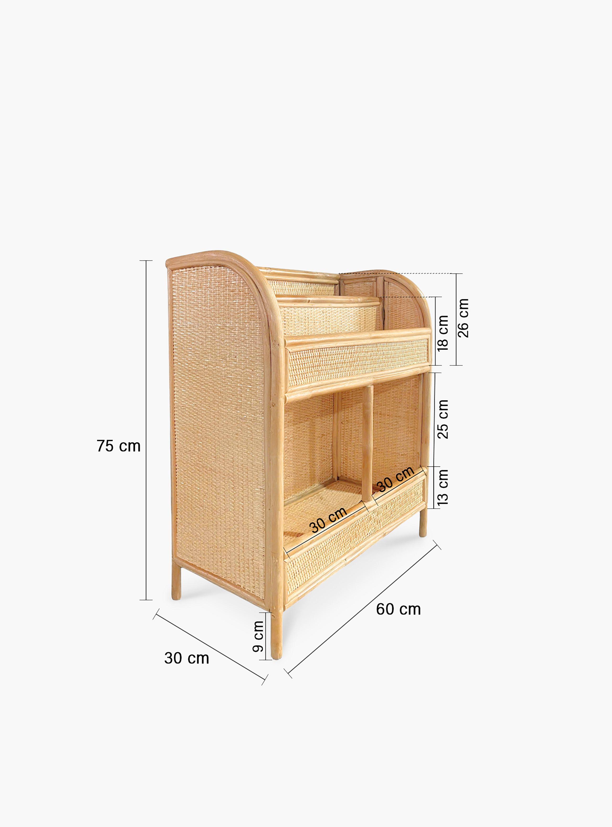 Librero Infantil Indigo Ratán Natural-4