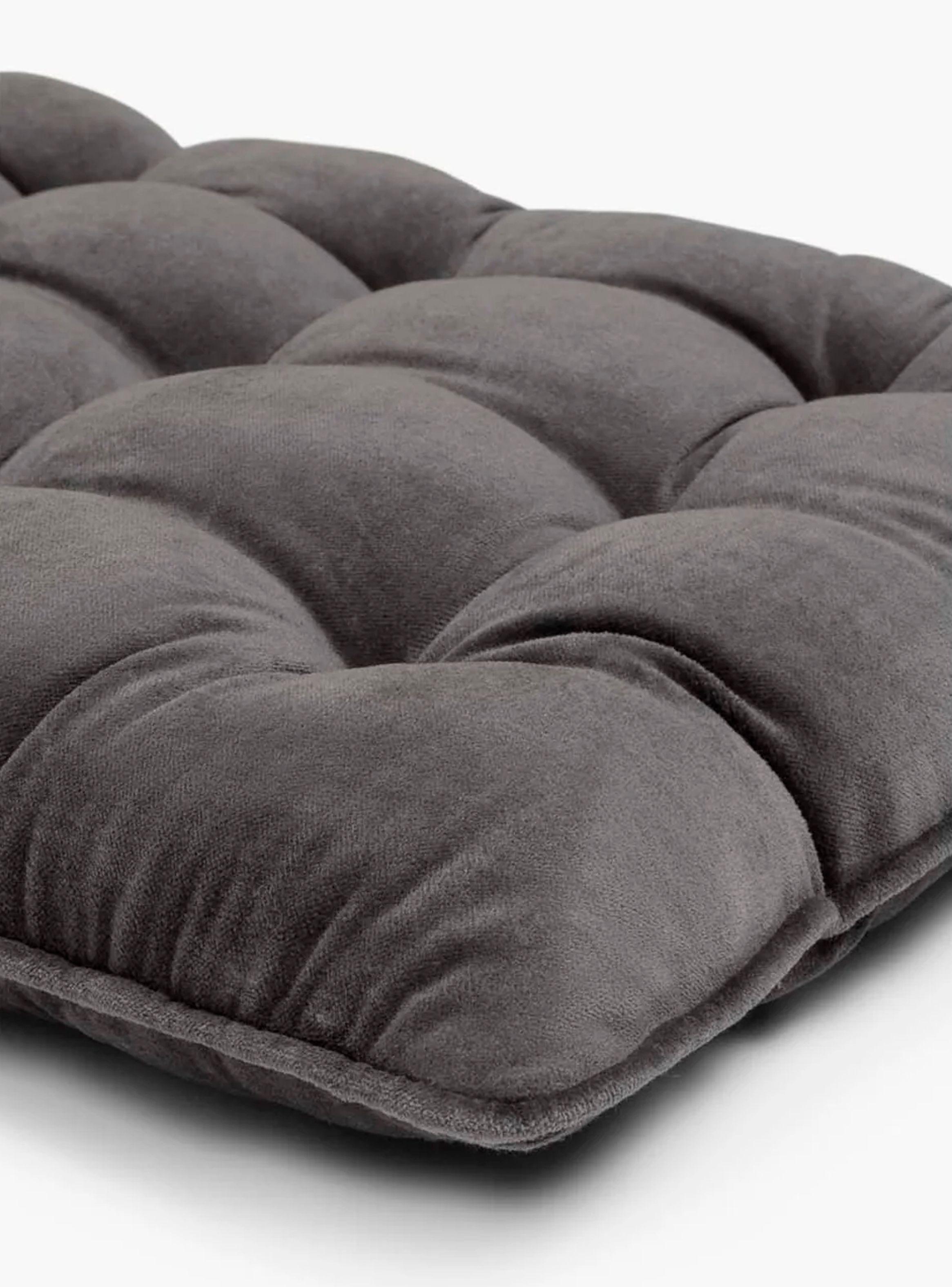 Cojín de Banqueta Velur Negro-1