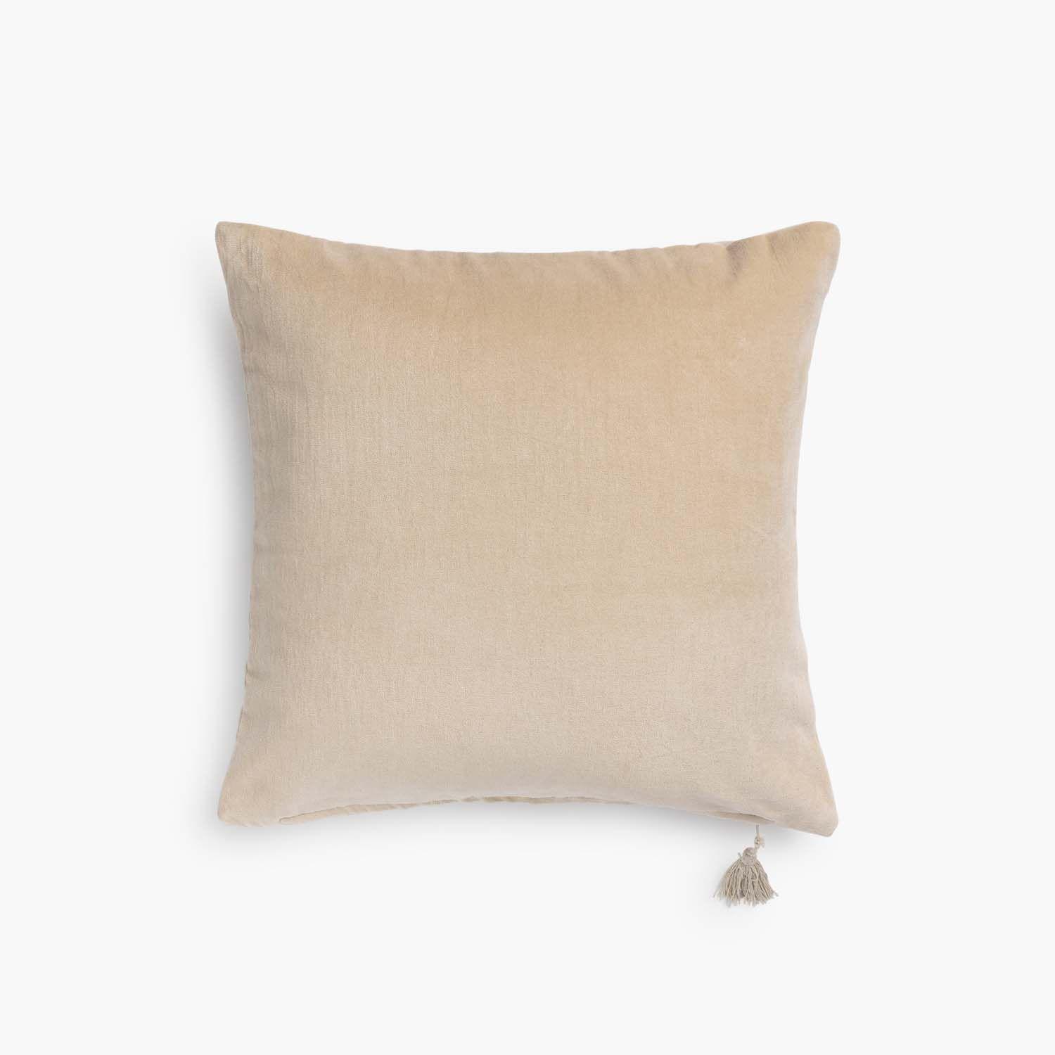 Funda Cojin Velur 60x60 Crudo-0