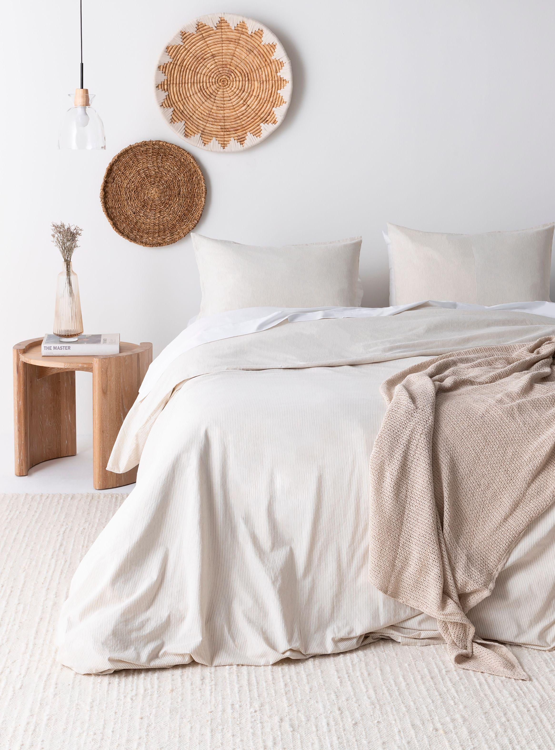 Funda Plumón 100% Algodón Praiano 2 Plazas Natural-2