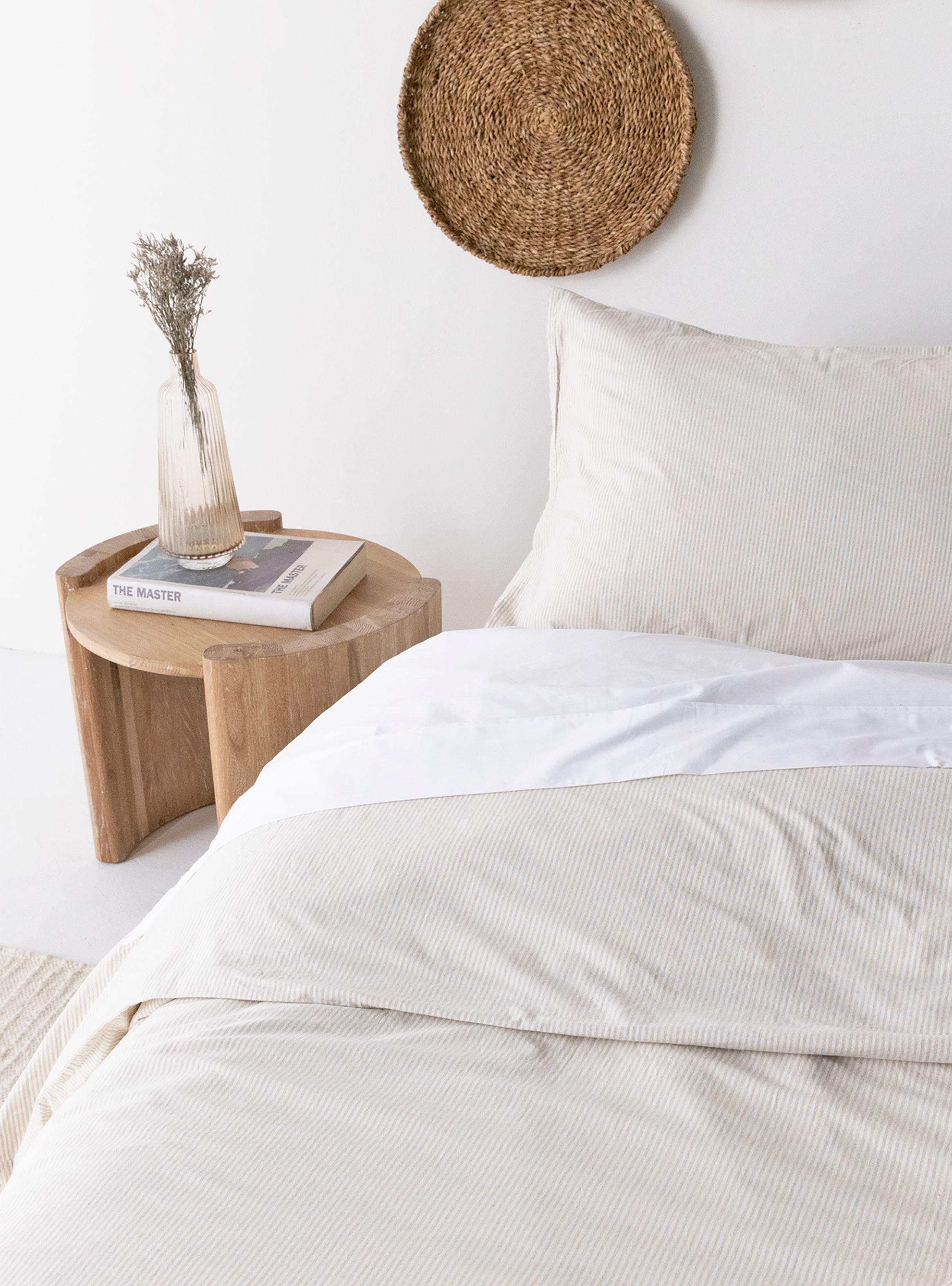 Funda Plumón 100% Algodón Praiano 2 Plazas Natural-7