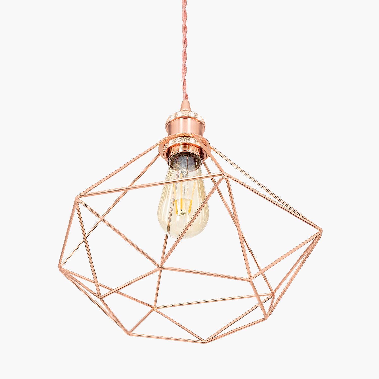 Lampara De colgar Lourdes Golden Rose-2