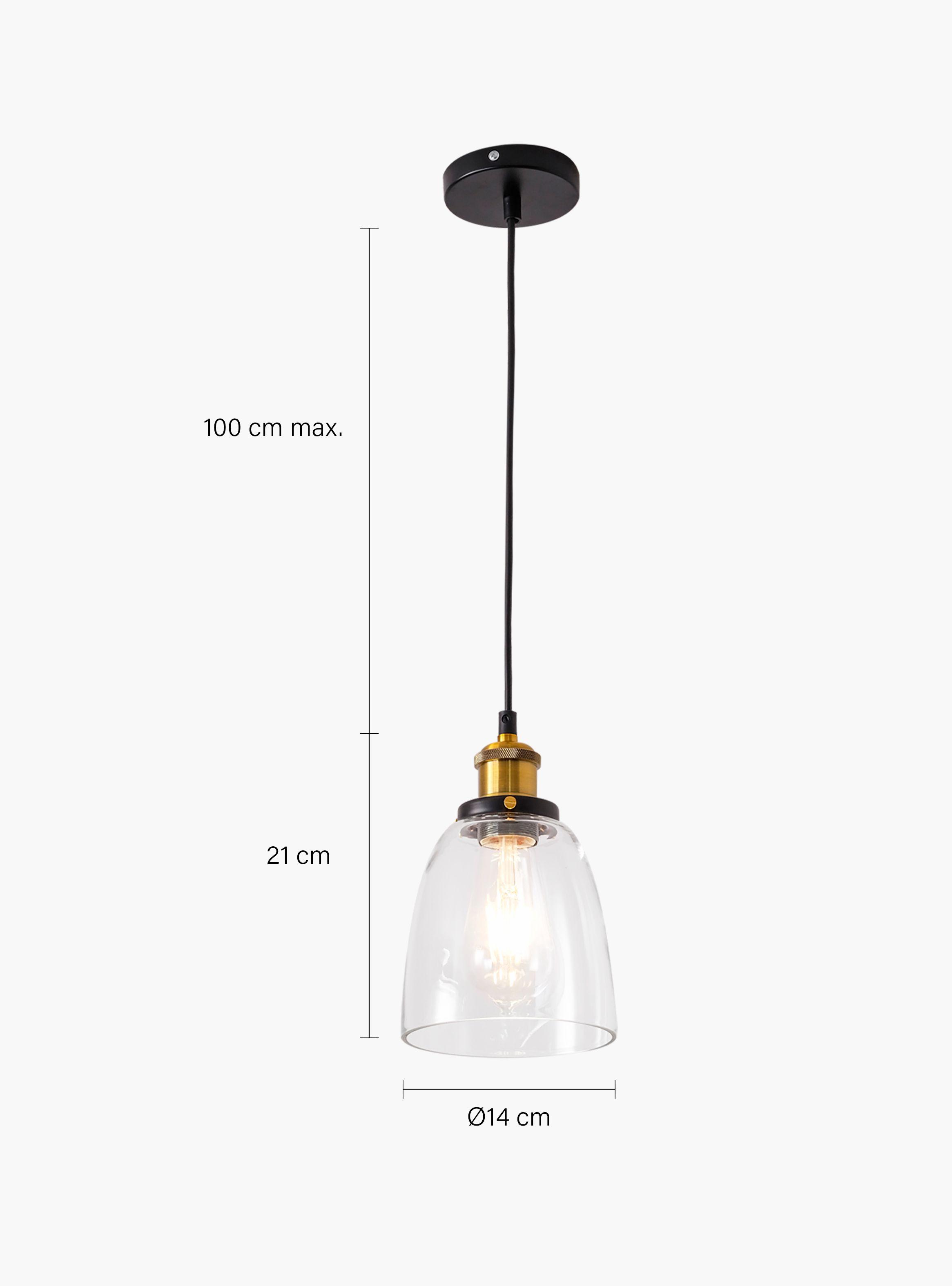 Lámpara de Colgar Maggie Vidrio-3