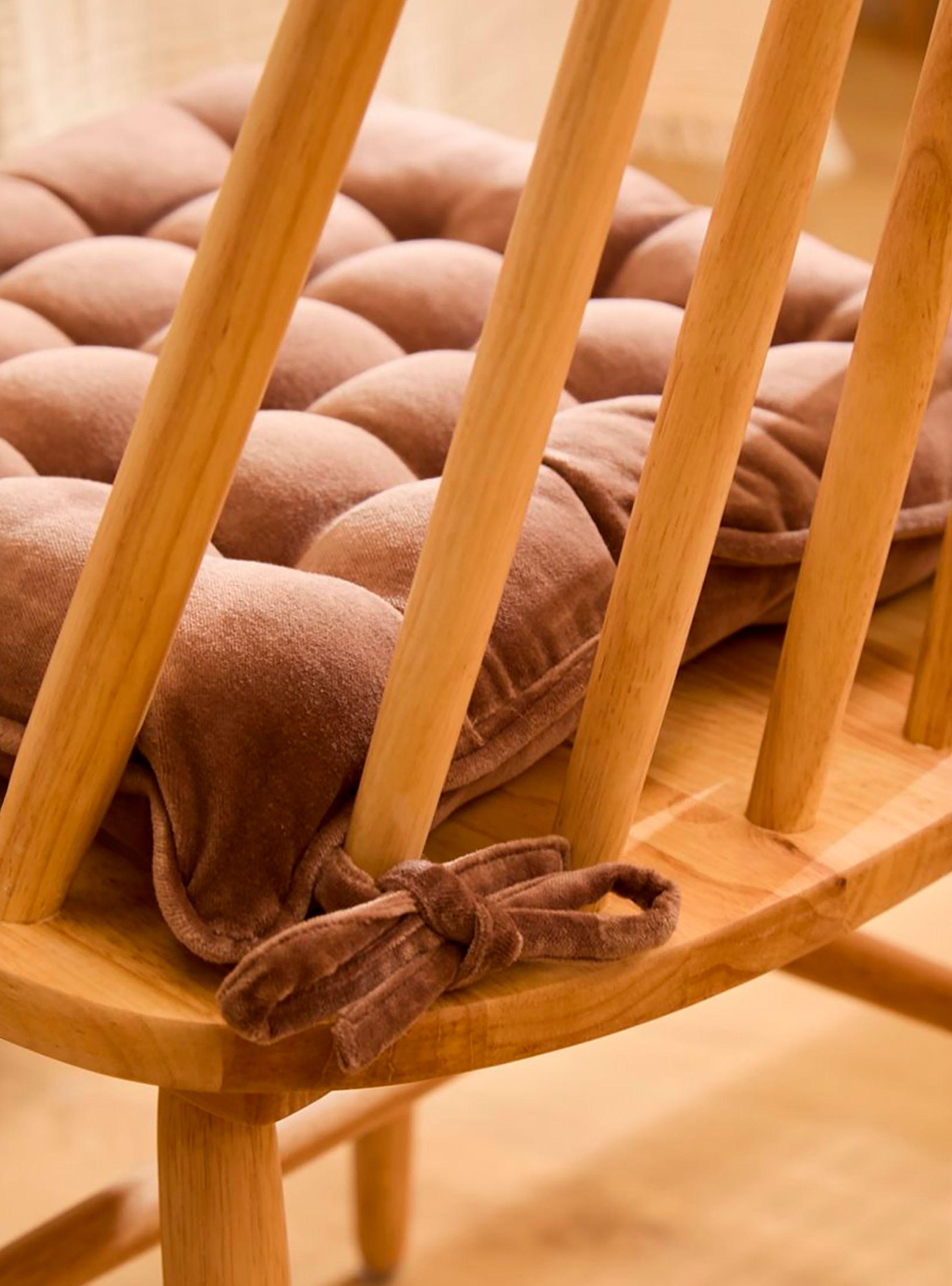 Cojín de Silla Velur 40x40 Café-4