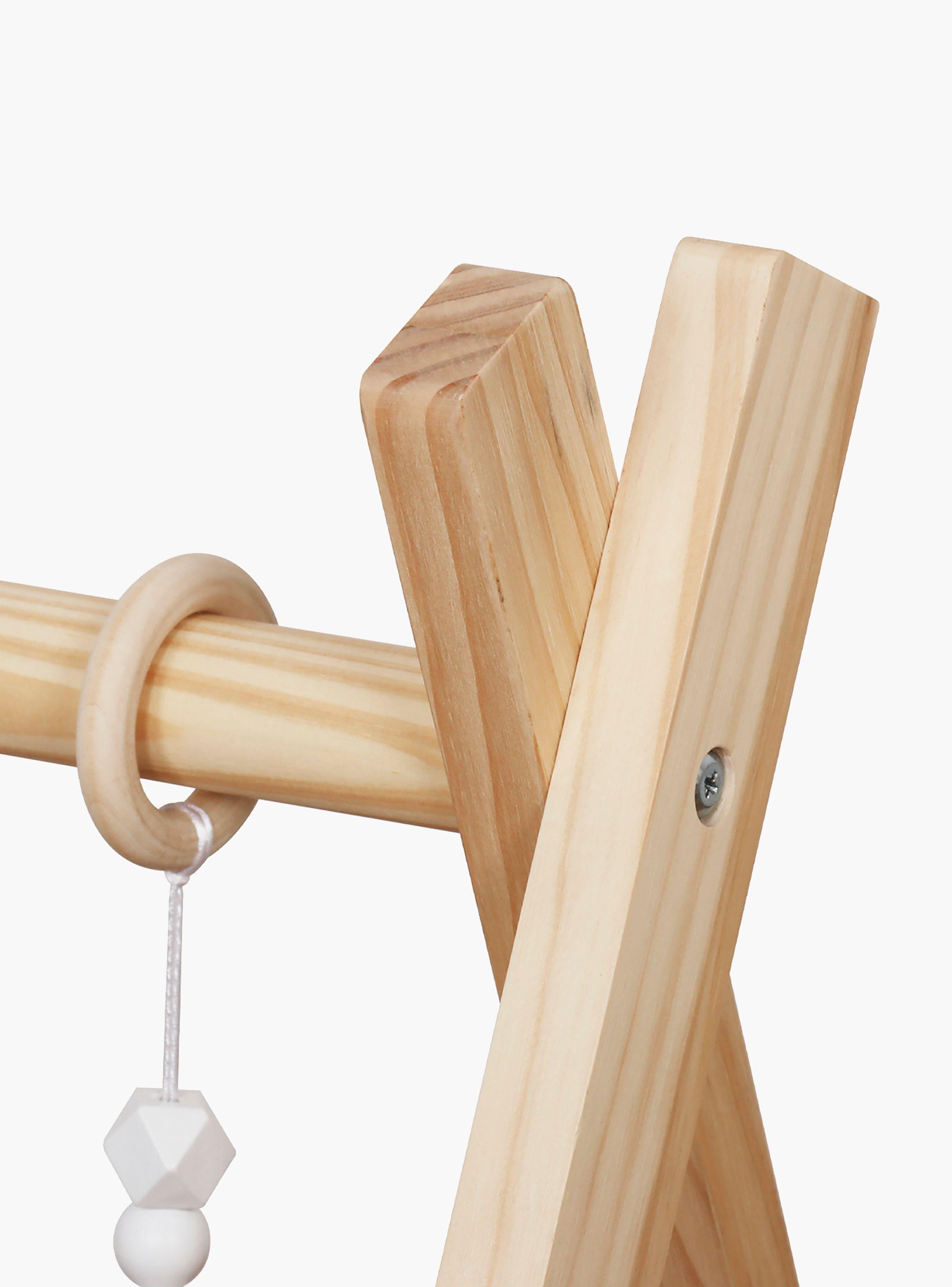 Gimnasio Infantil de Madera Aura Natura/Blanco-4