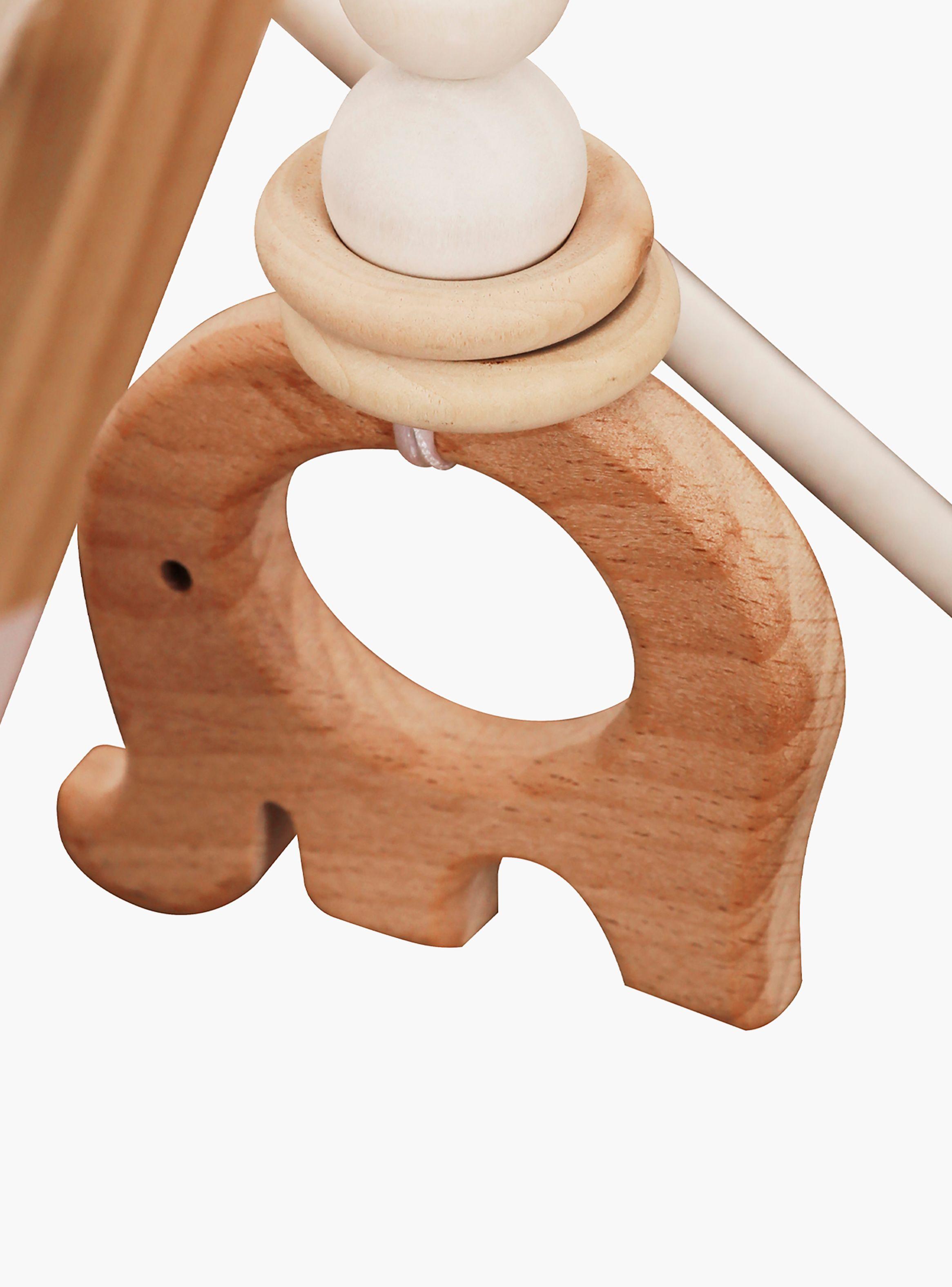 Gimnasio Infantil de Madera Aura Natura/Blanco-6