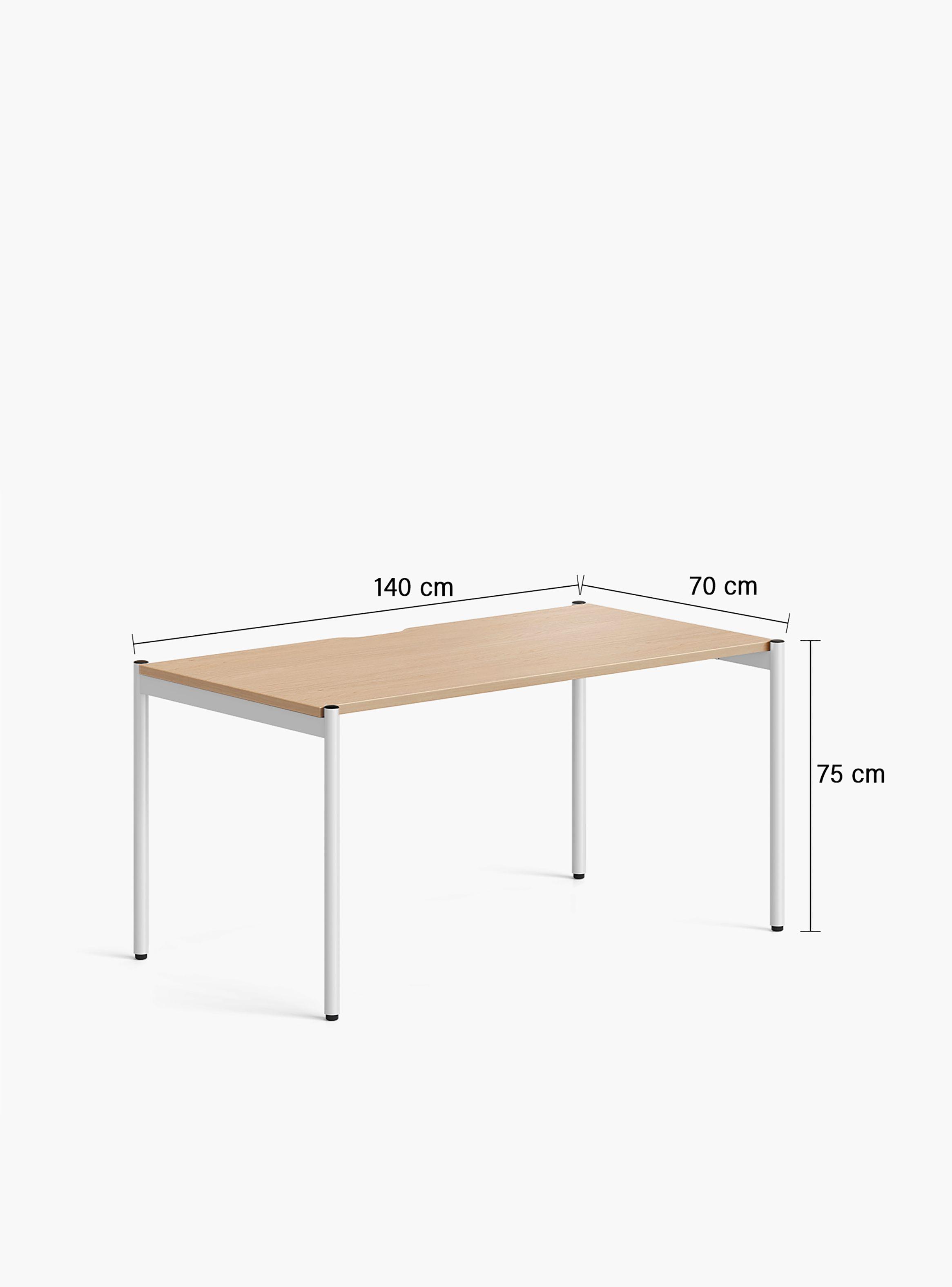 Escritorio Astro 140x70 Natura/Blanco-3
