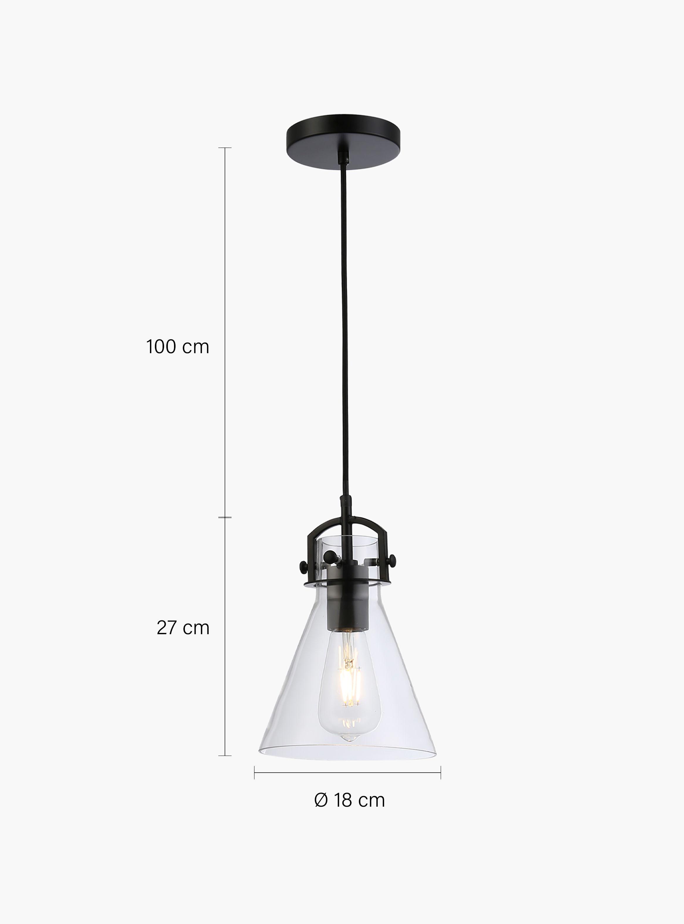 Lámpara de Colgar Addison Negro-5