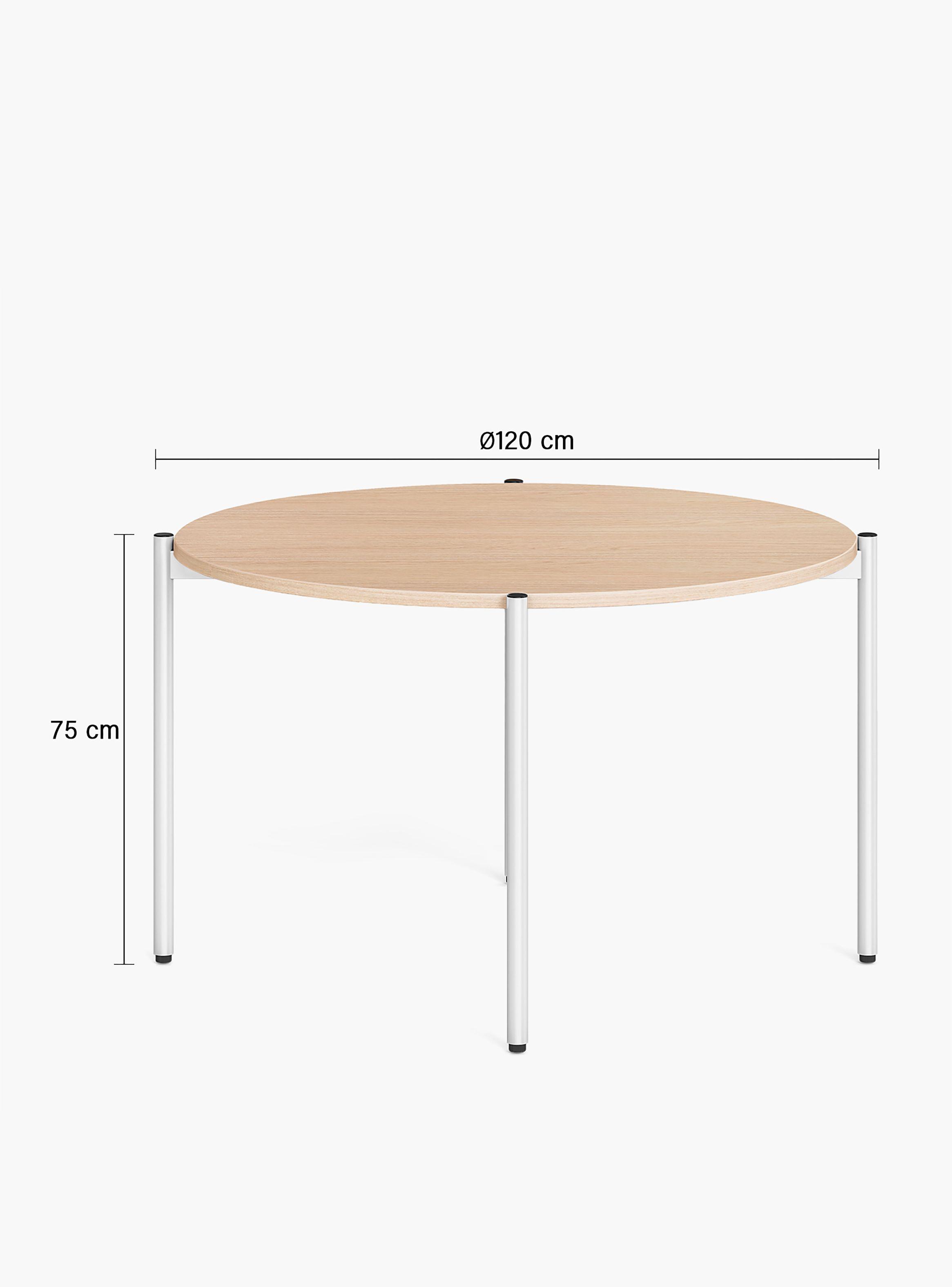 Mesa Oficina Reunión Astro 120D Natura/Blanco-2