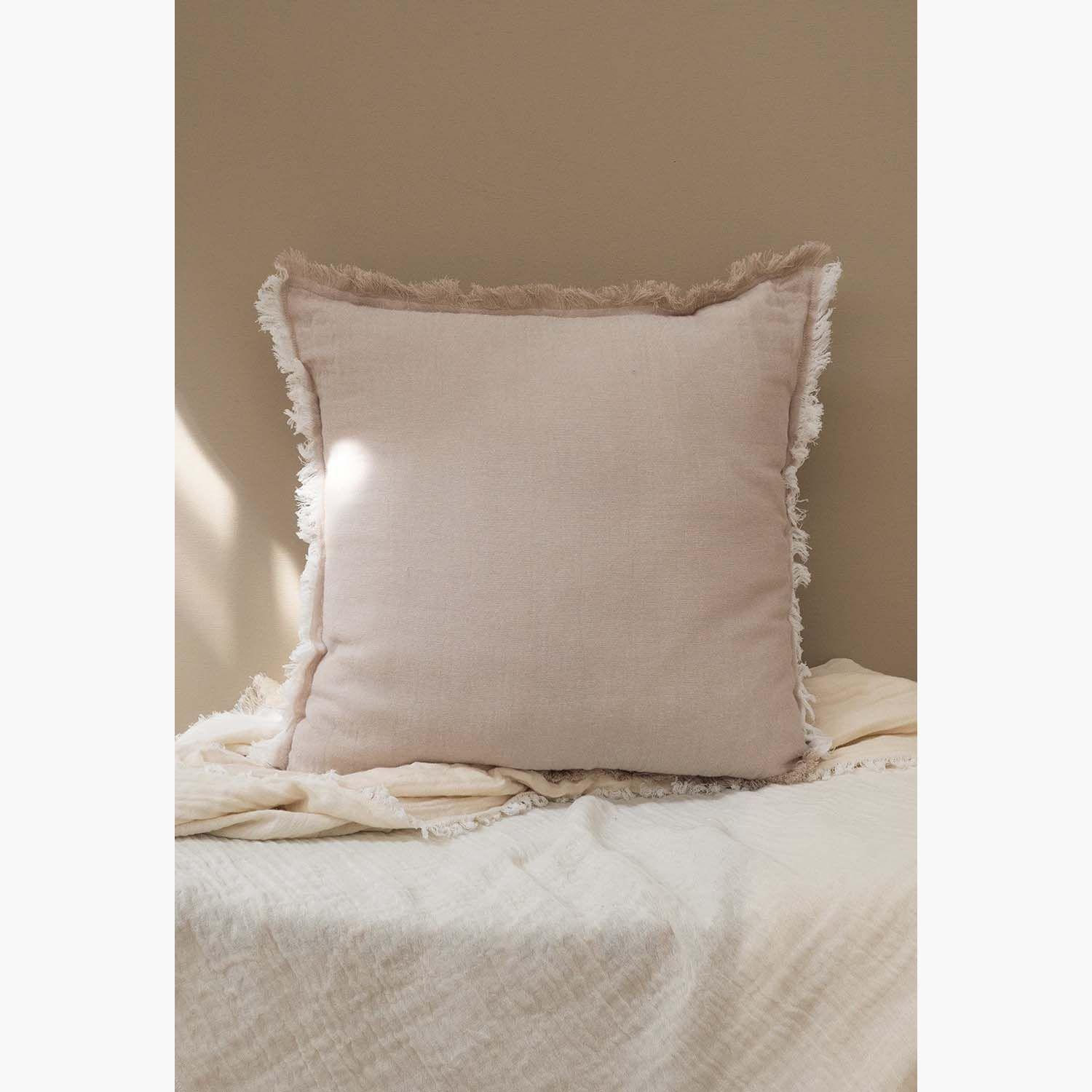 Funda Cojin Algodon Layer 60X60 Taupe-2