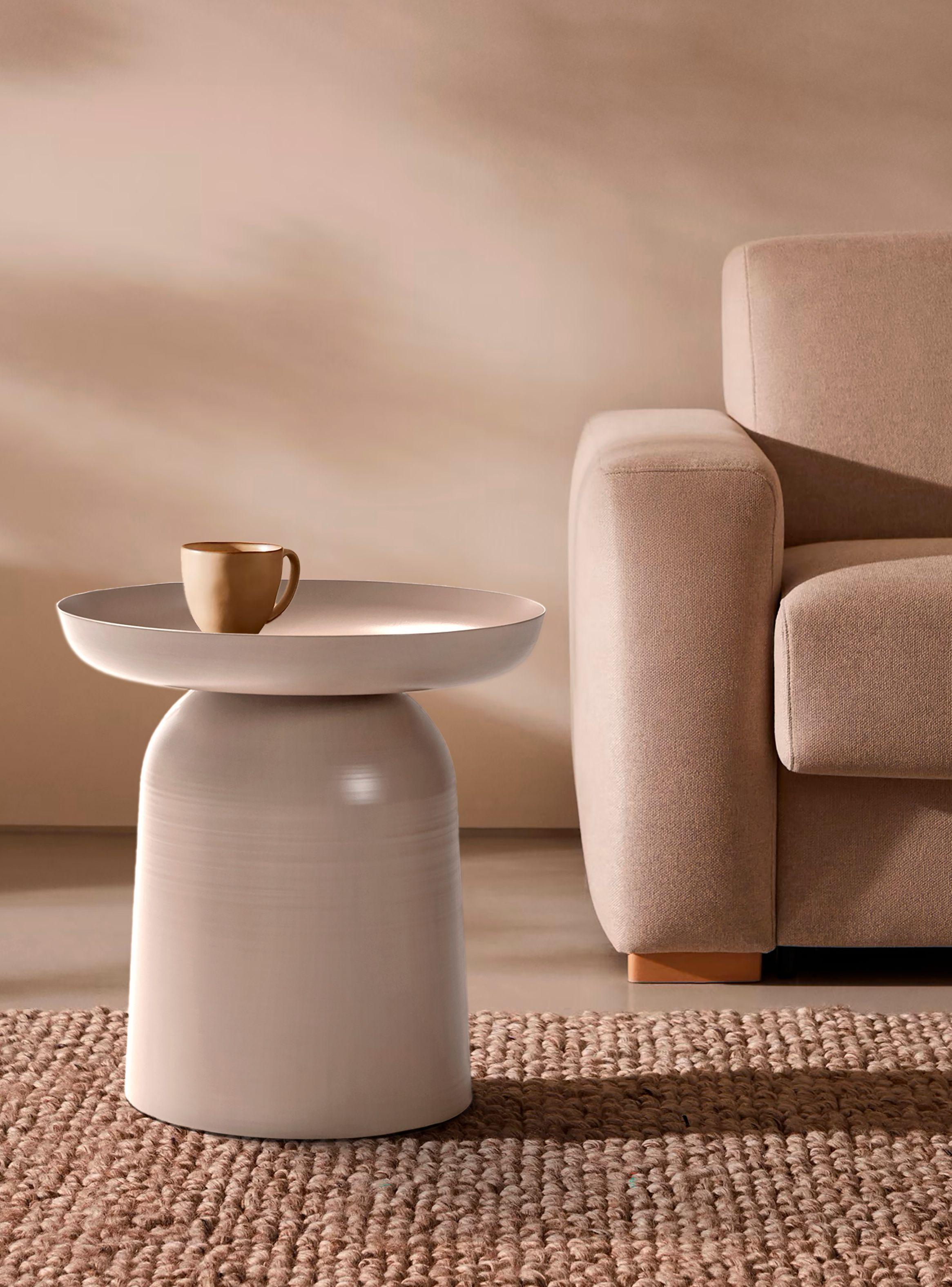 Mesa Lateral Metálica Otelo Taupe-4