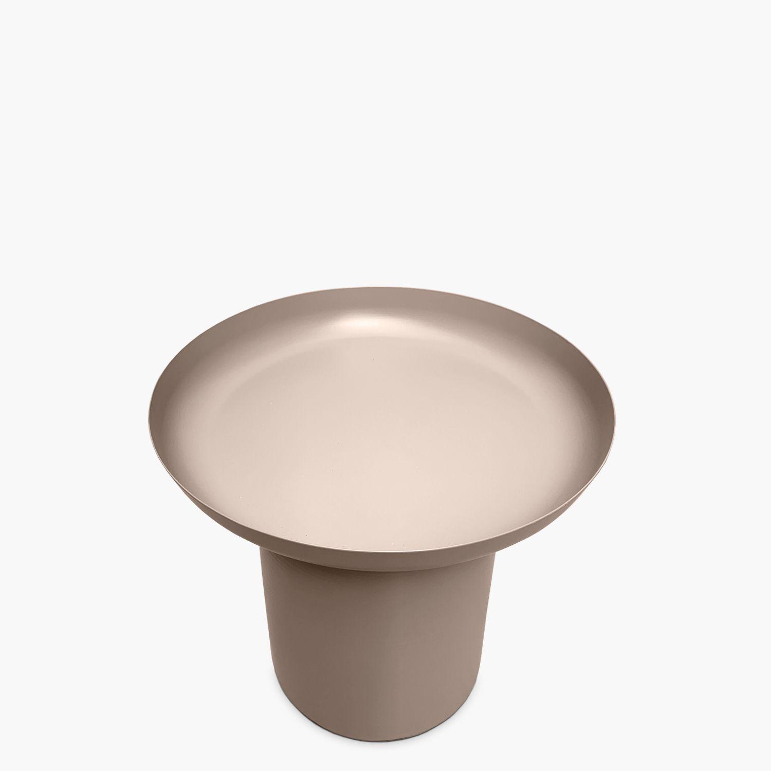 Mesa Lateral Metálica Otelo Taupe-5