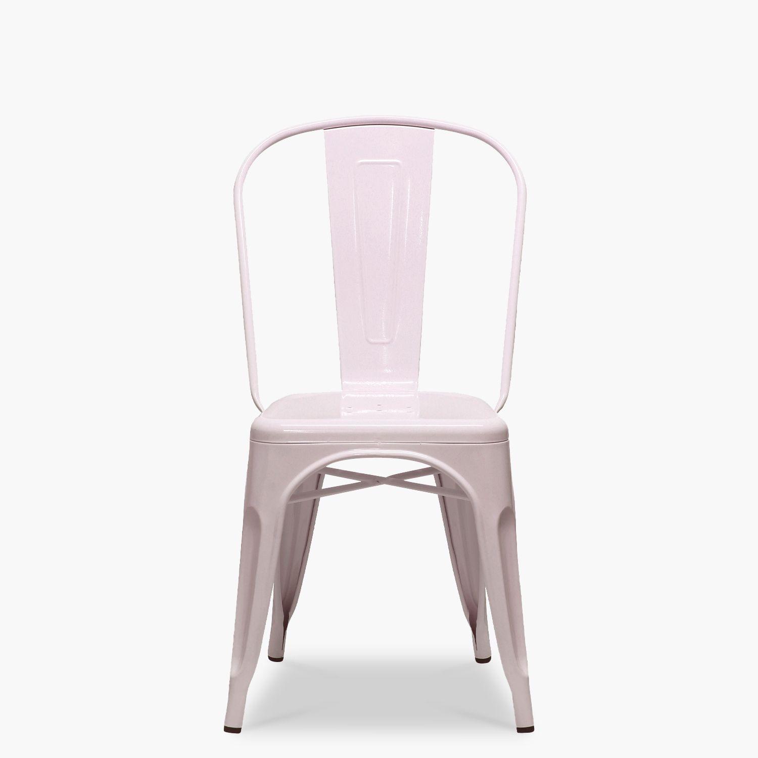 Pack 4 Sillas Tolix Asiento Metal Frosted Pink-1