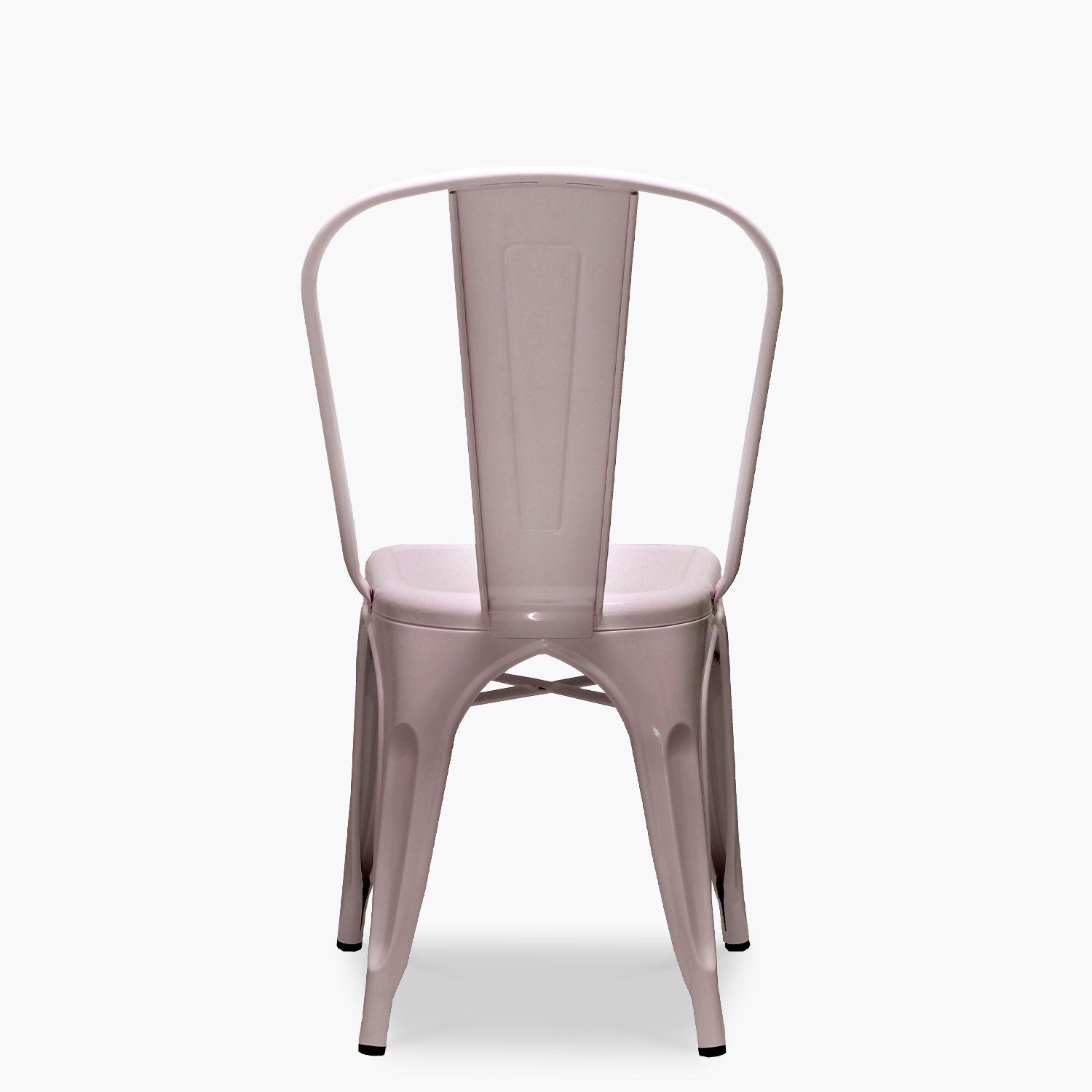 Pack 4 Sillas Tolix Asiento Metal Frosted Pink-4