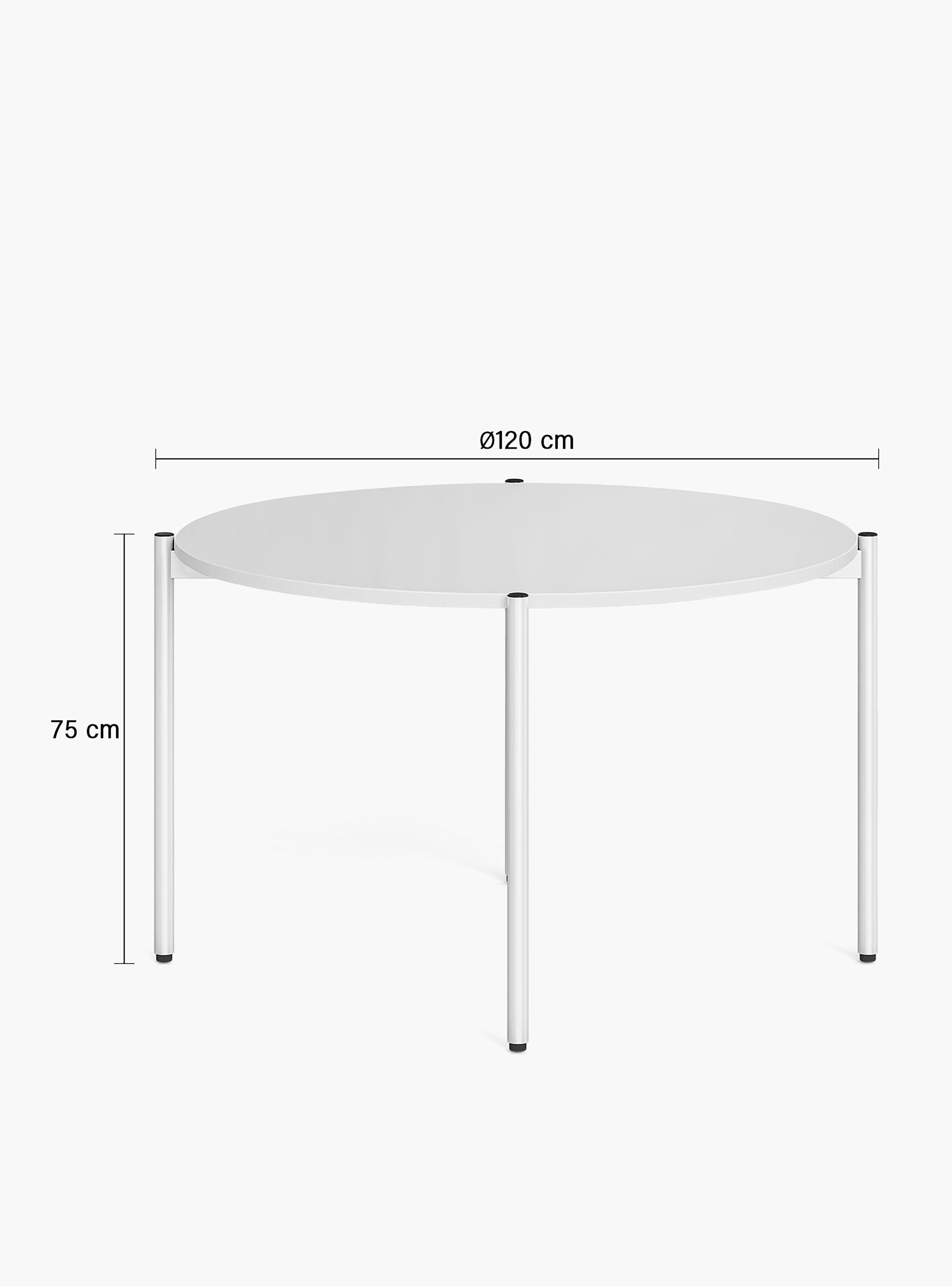 Mesa Oficina Reunión Astro 120D Blanco/Blanco-2