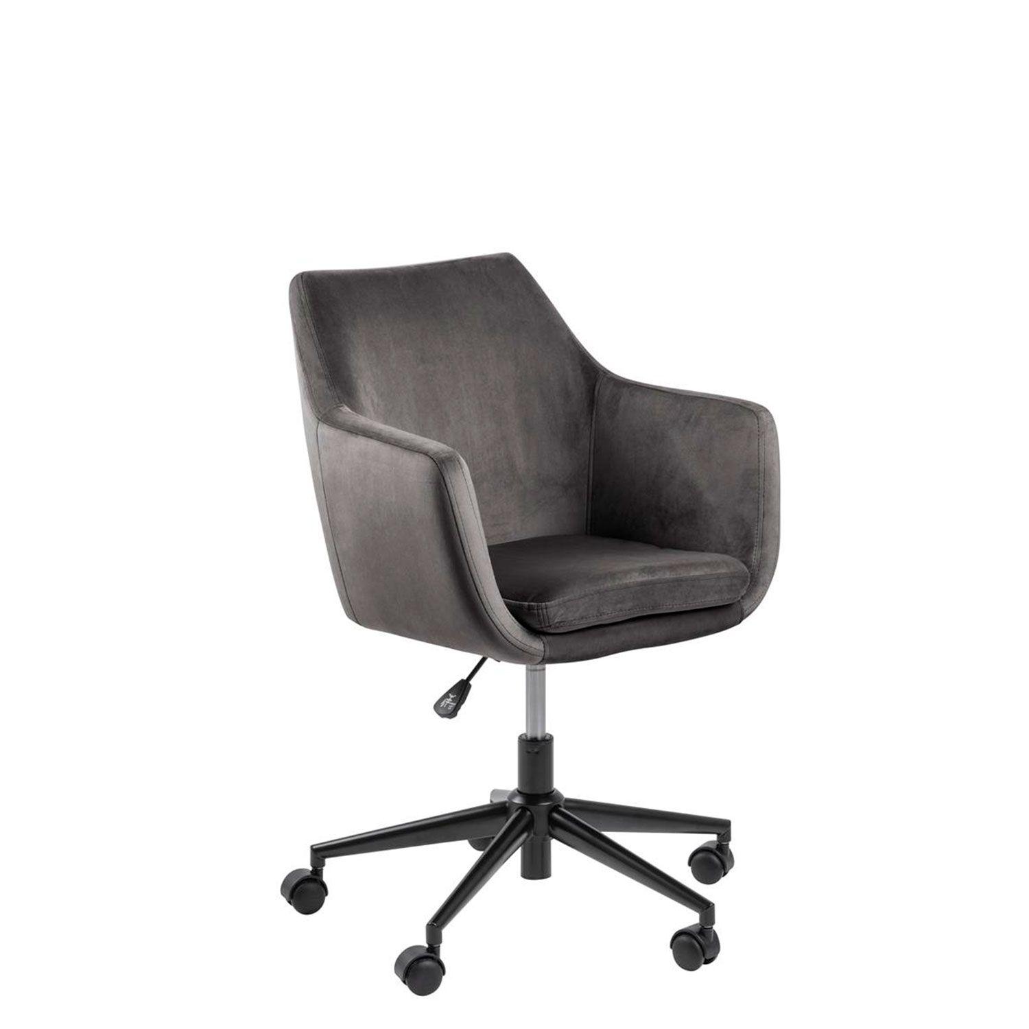 Silla oficina en casa Nora Gris-1