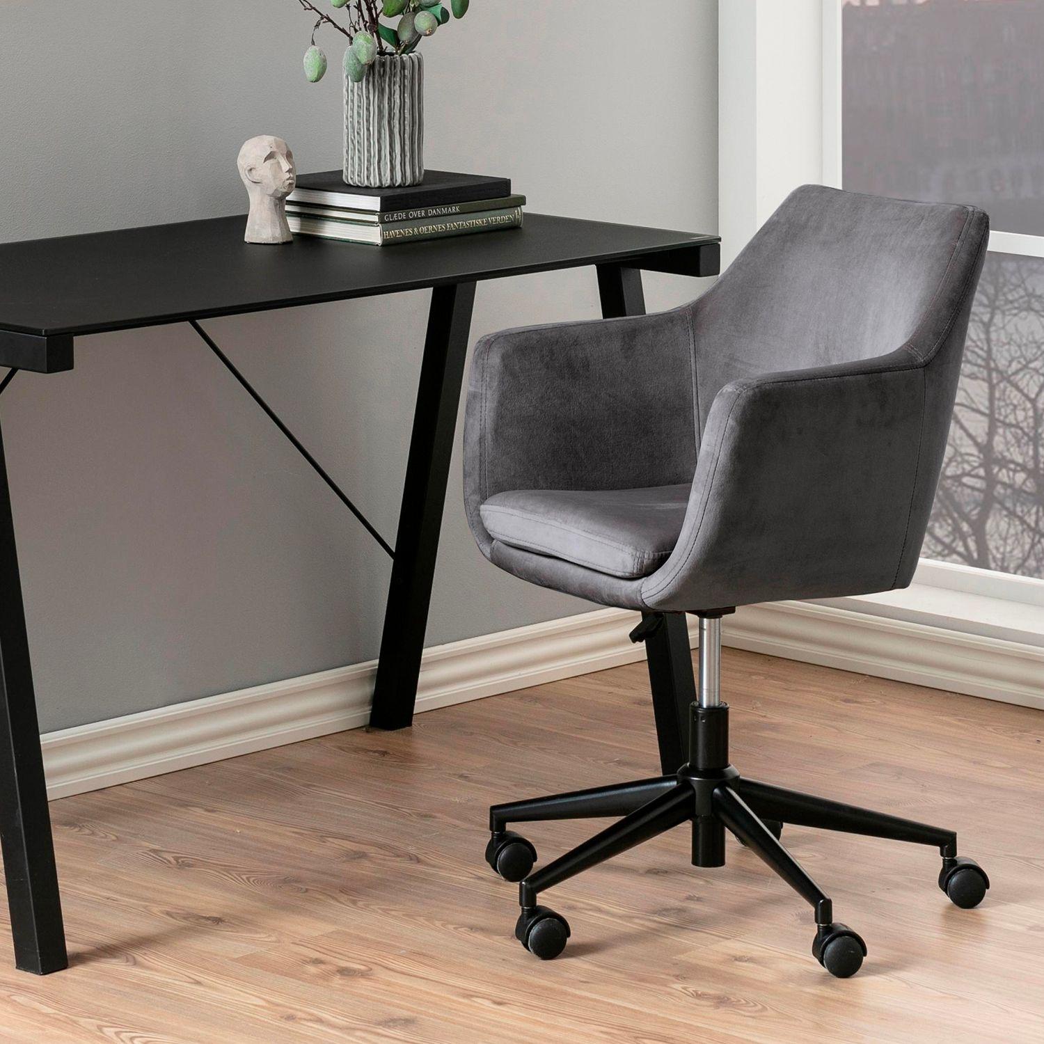 Silla oficina en casa Nora Gris-4