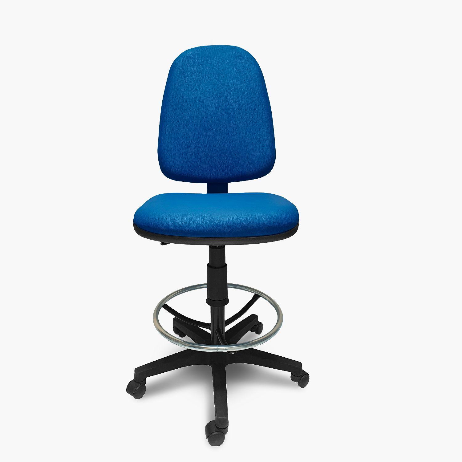 Silla de Oficina Operativa Torino Cajero s/brazo Tapiz Azul-0