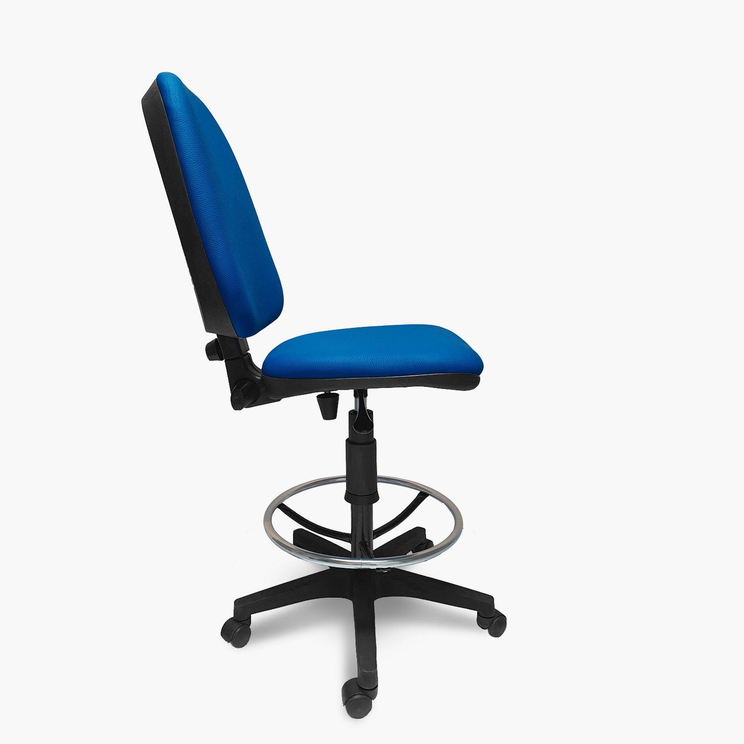 Silla de Oficina Operativa Torino Cajero s/brazo Tapiz Azul-1