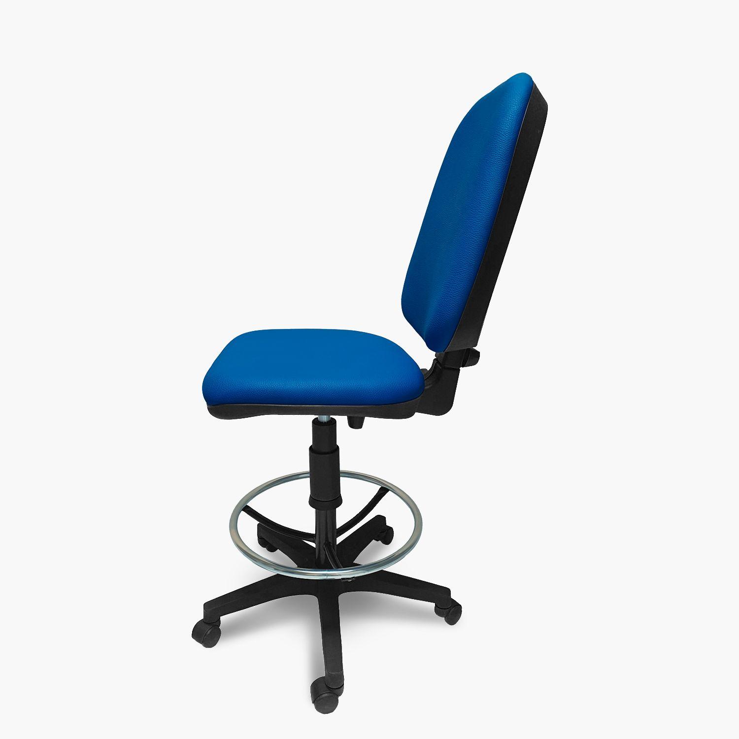 Silla de Oficina Operativa Torino Cajero s/brazo Tapiz Azul-2