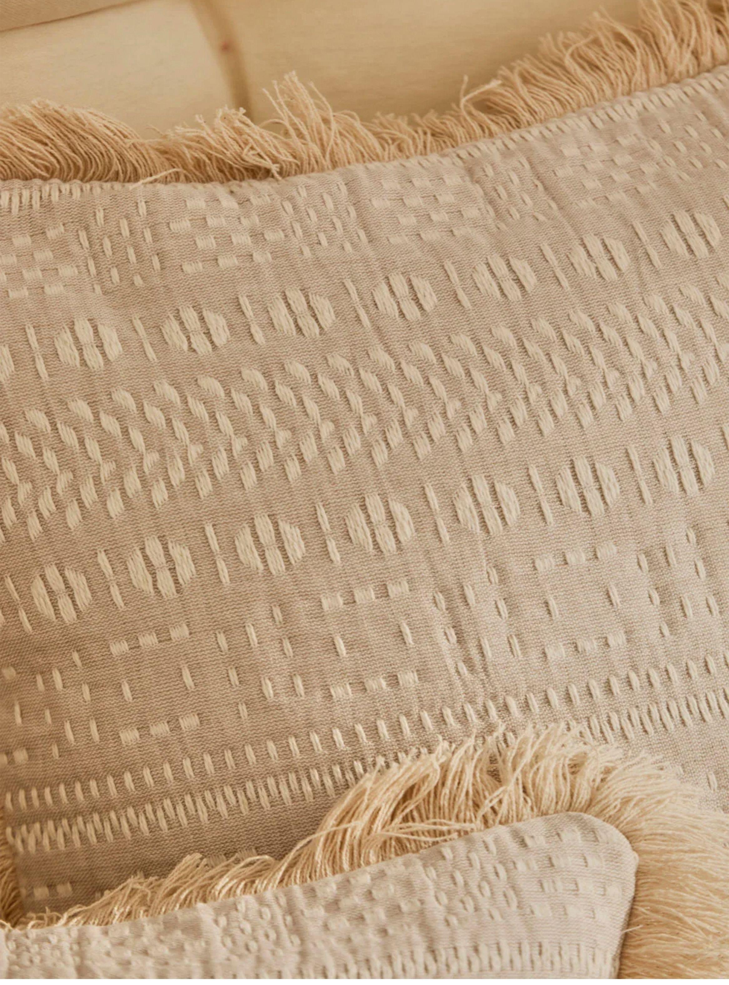 Funda Cojín Dakota 45x45 Beige-3