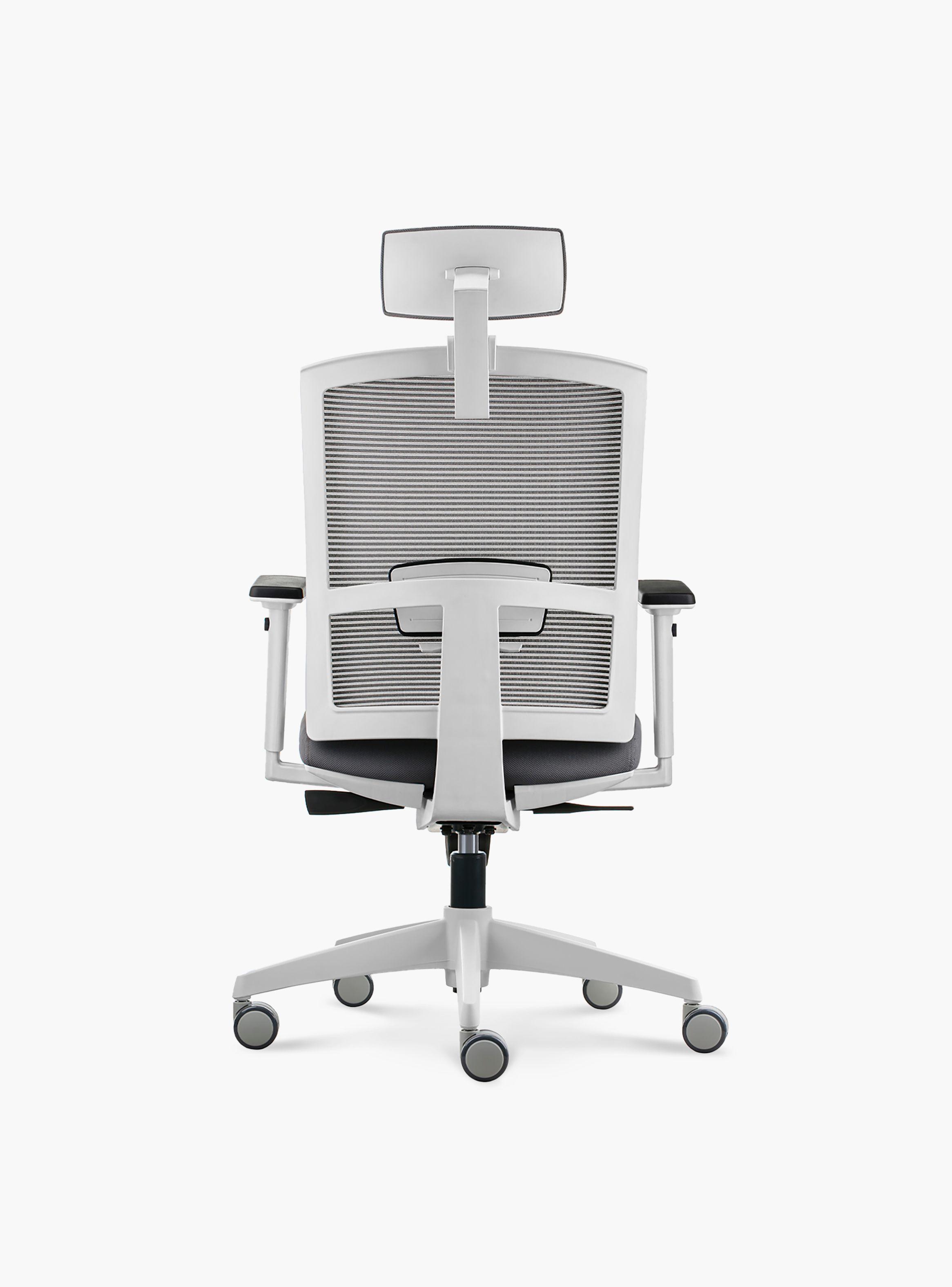 Silla Oficina Taylor Pro Gris Claro con cabecero-4