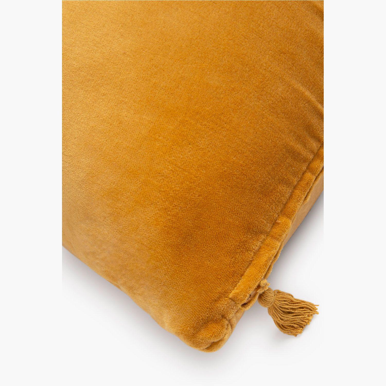 Funda Cojin Velur 60x60 Mostaza-2