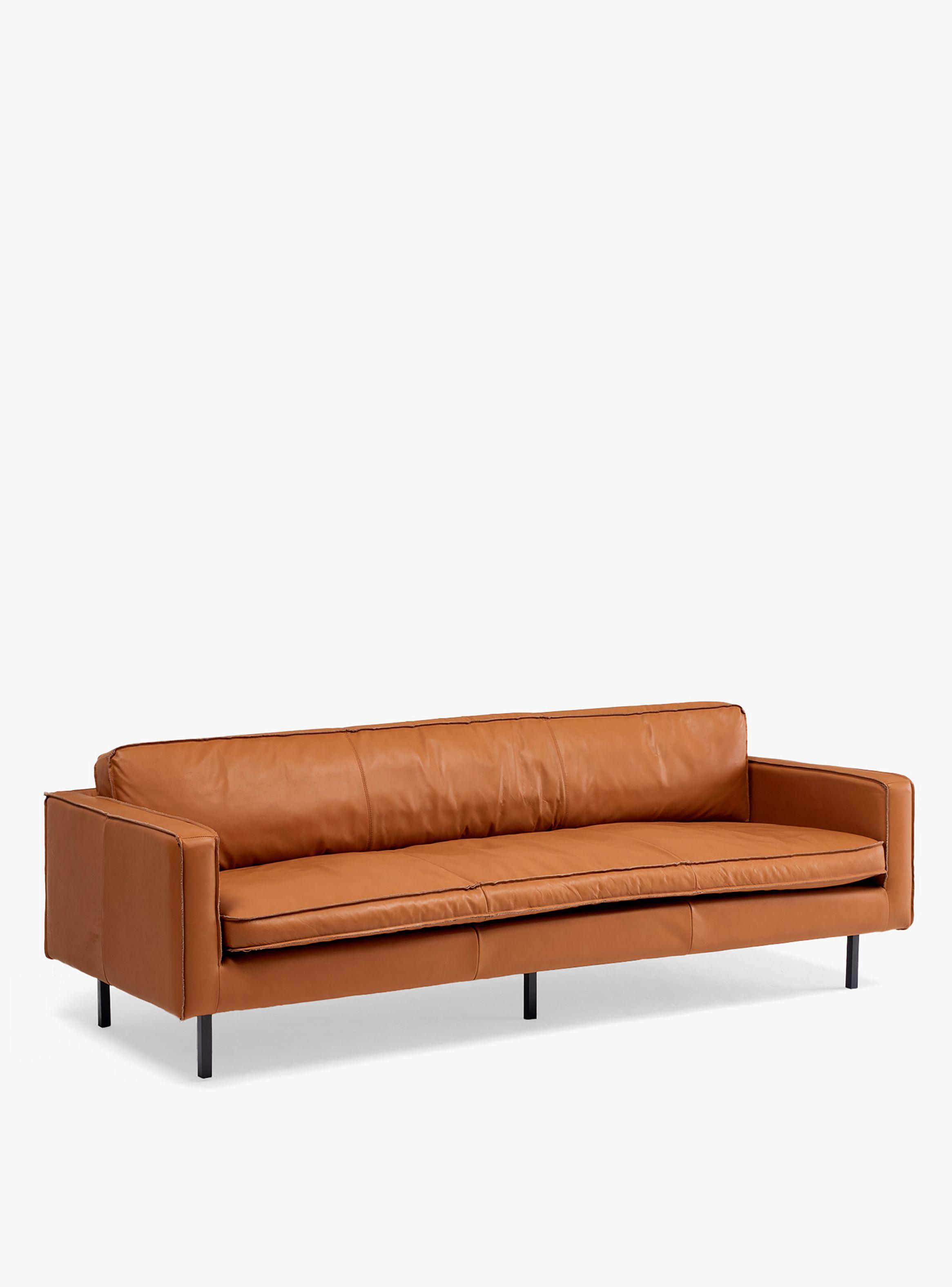 Sofa 3C Sinatra Cuero Café-2