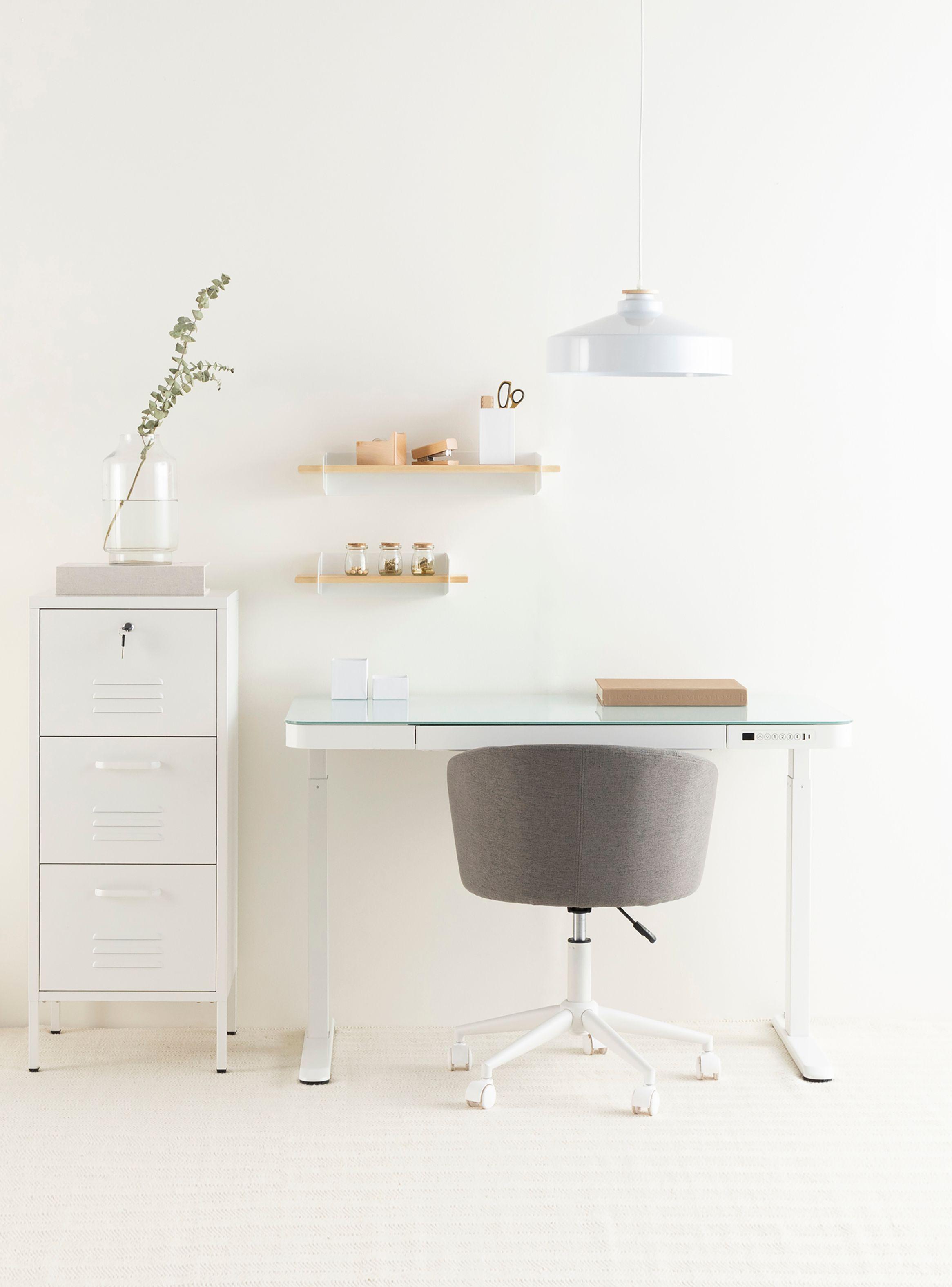 Escritorio Home Office Cosmo Eléctrico Blanco-1