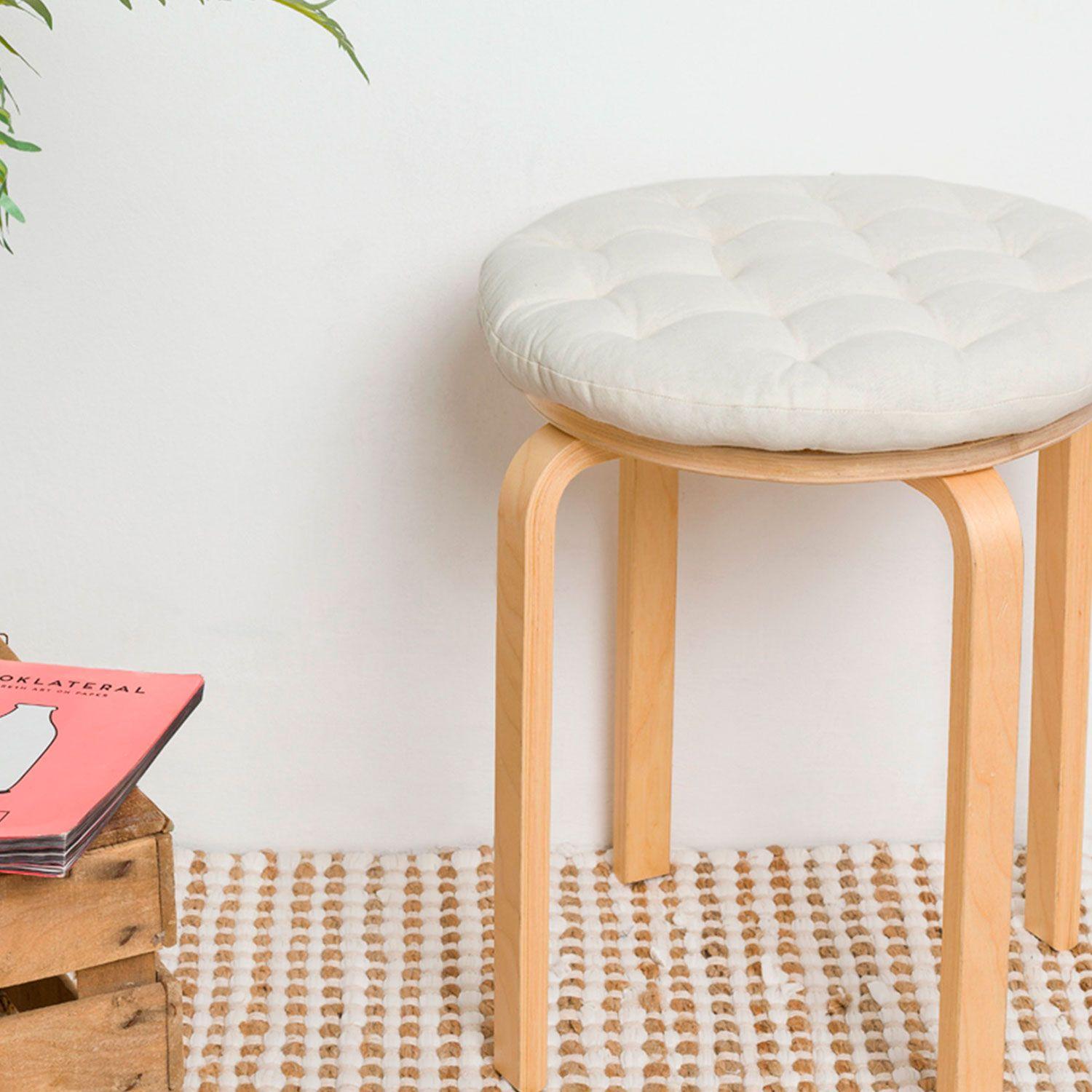 Cojin de Silla Algodon Gavema 40ø Crudo-2