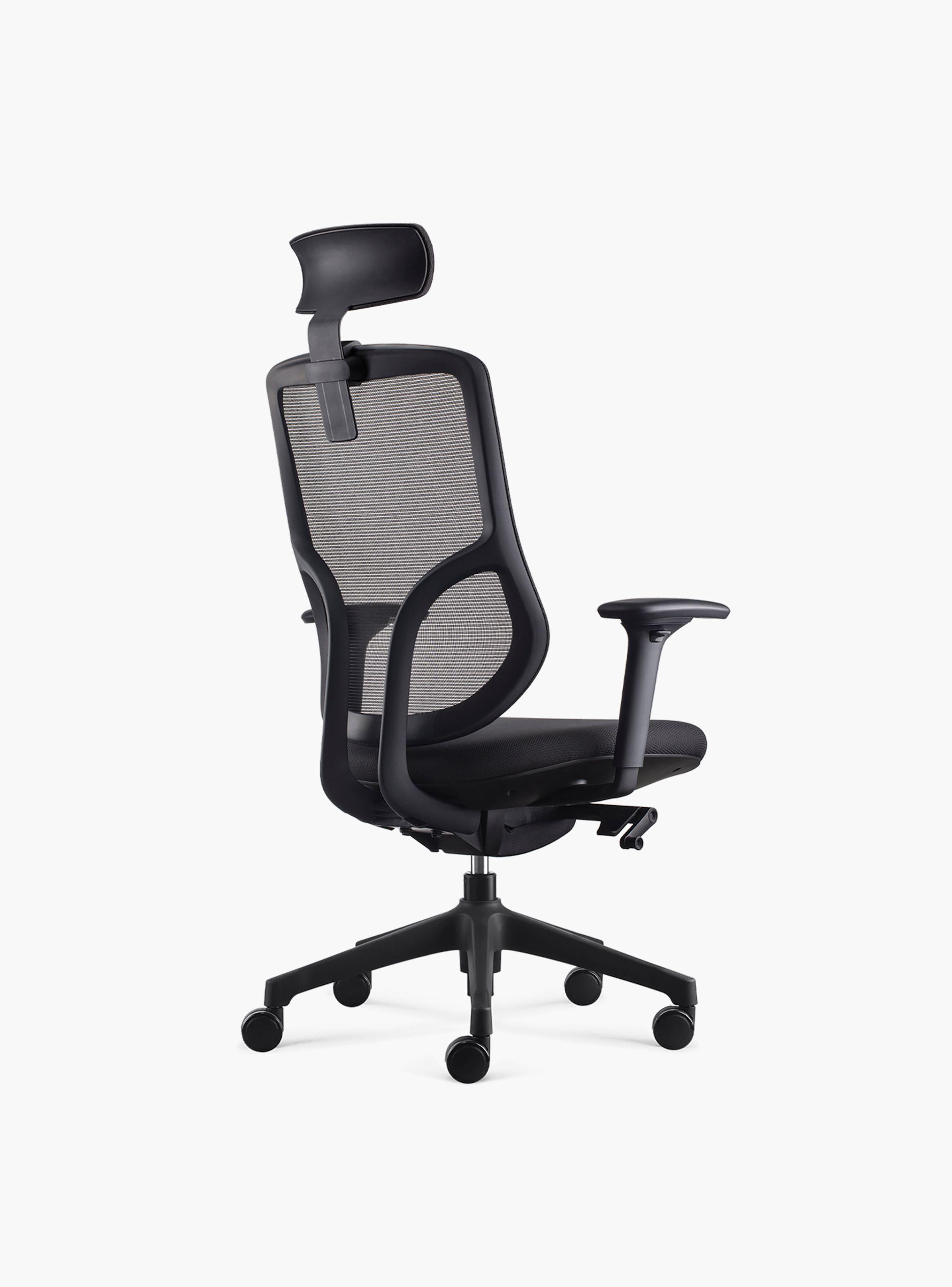 Silla Oficina Chic con cabecero Negro-5