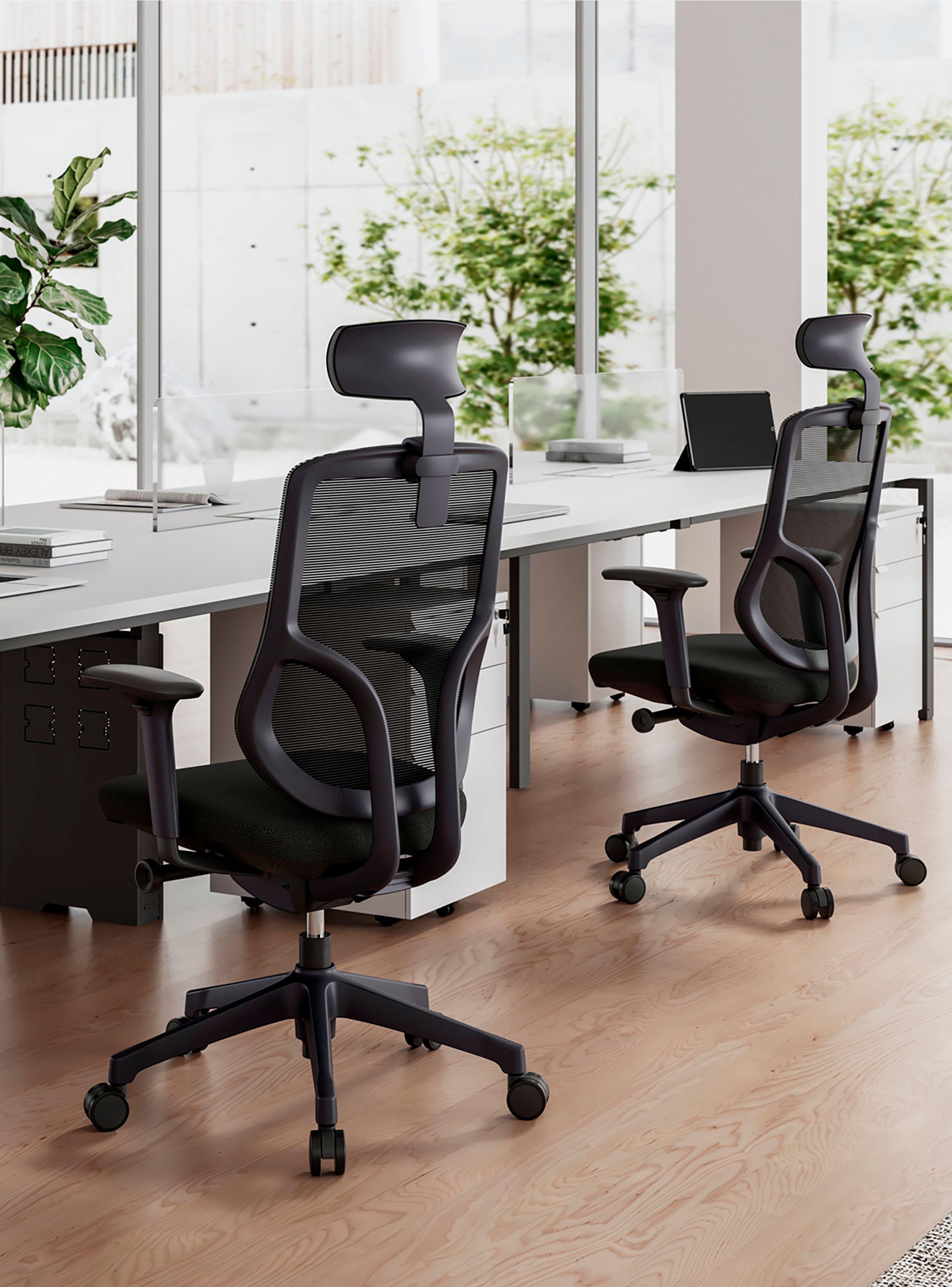 Silla Oficina Chic con cabecero Negro-1
