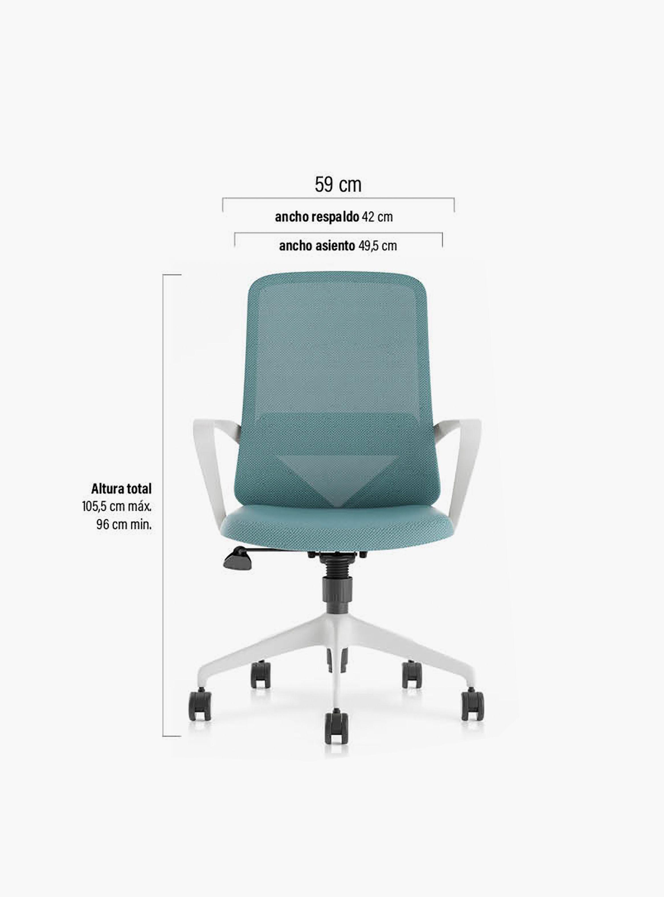 Silla Ejecutiva Oficina Vic Celeste-2
