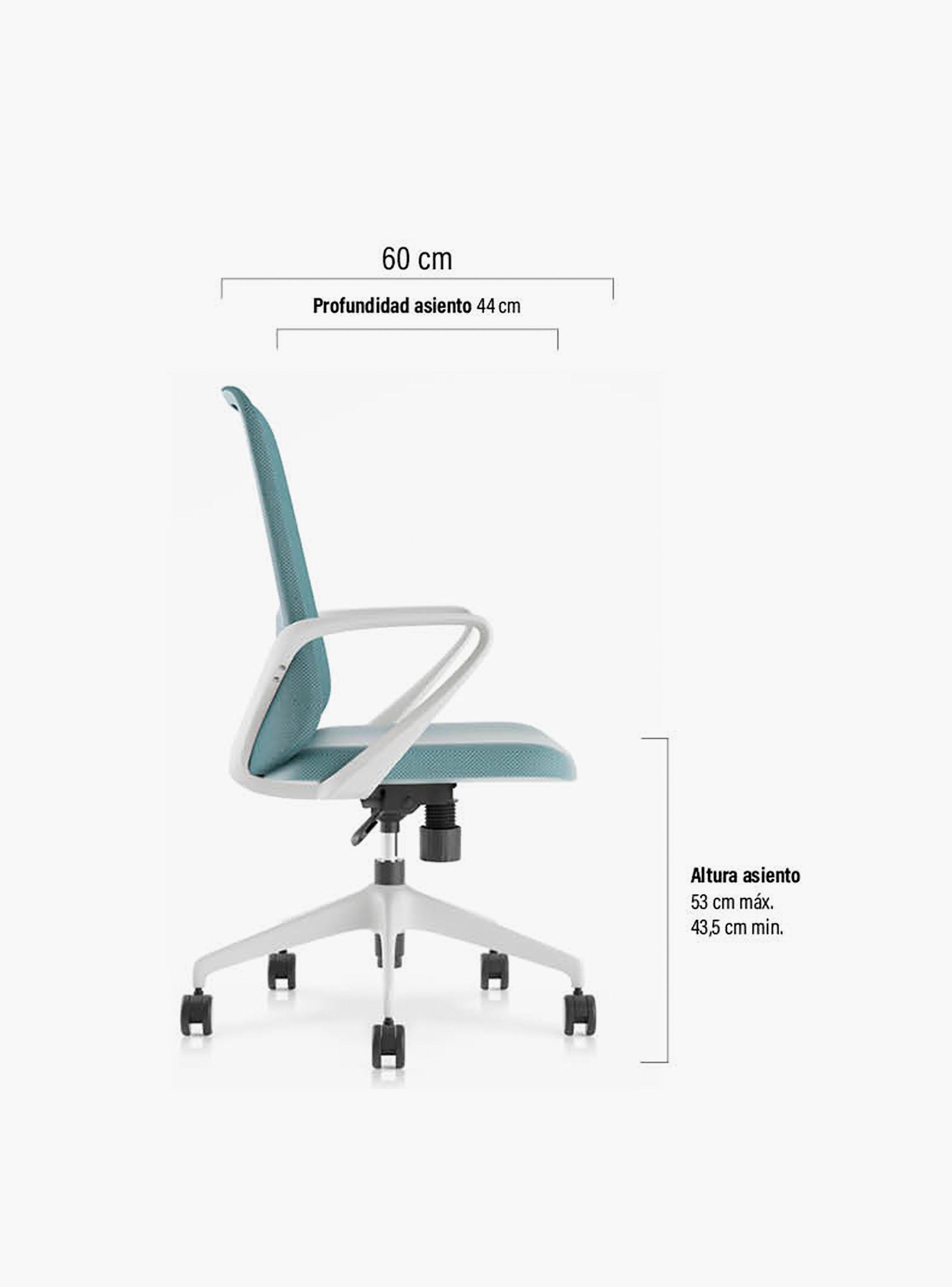 Silla Ejecutiva Oficina Vic Celeste-3