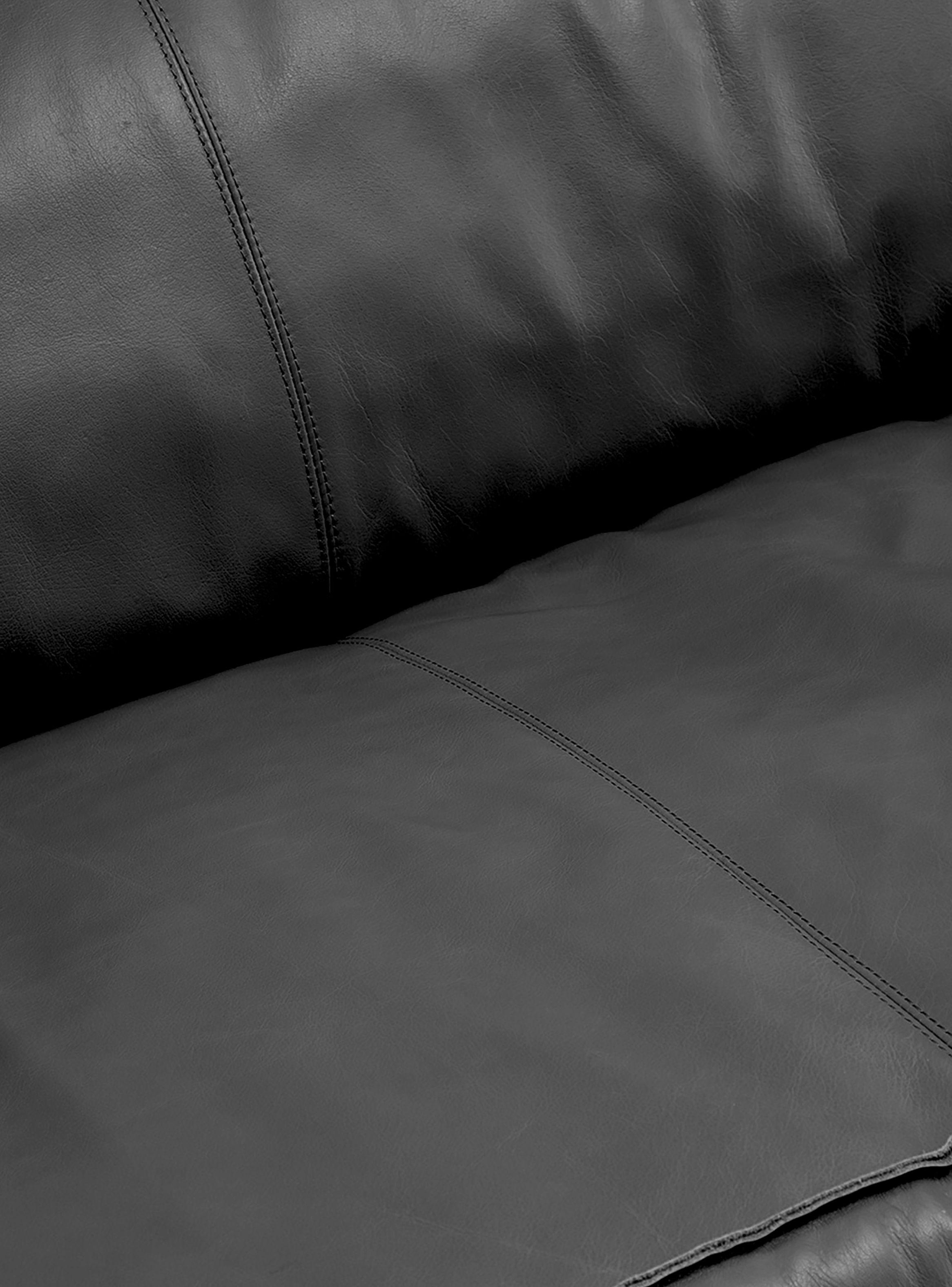 Sofa 3C Sinatra Cuero Negro-4