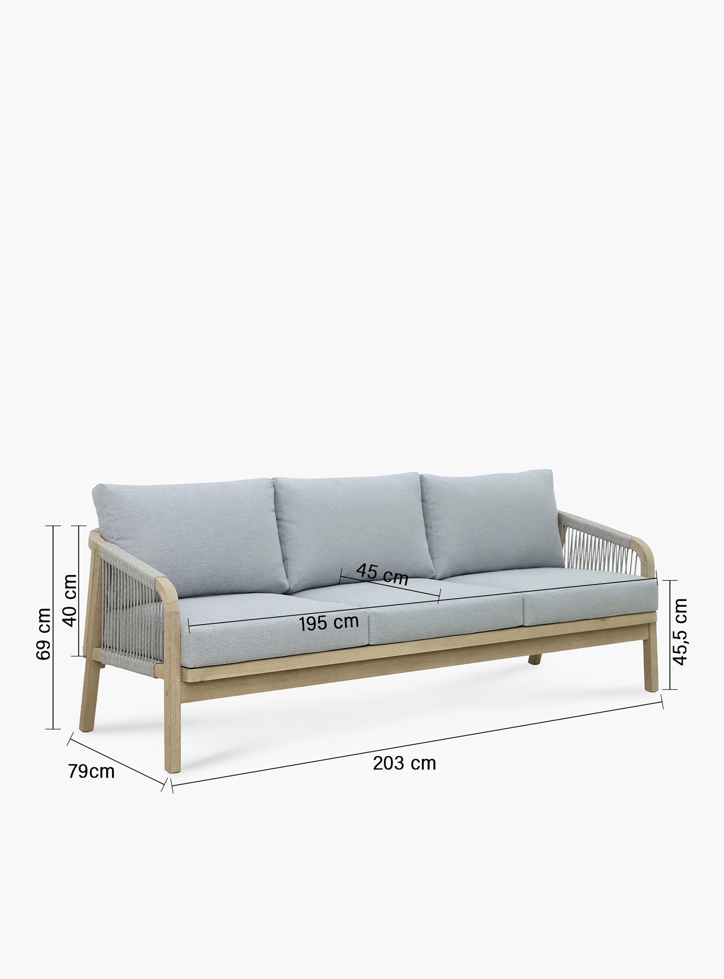 Sofá 3 Cuerpos Floripa Gris Claro-6