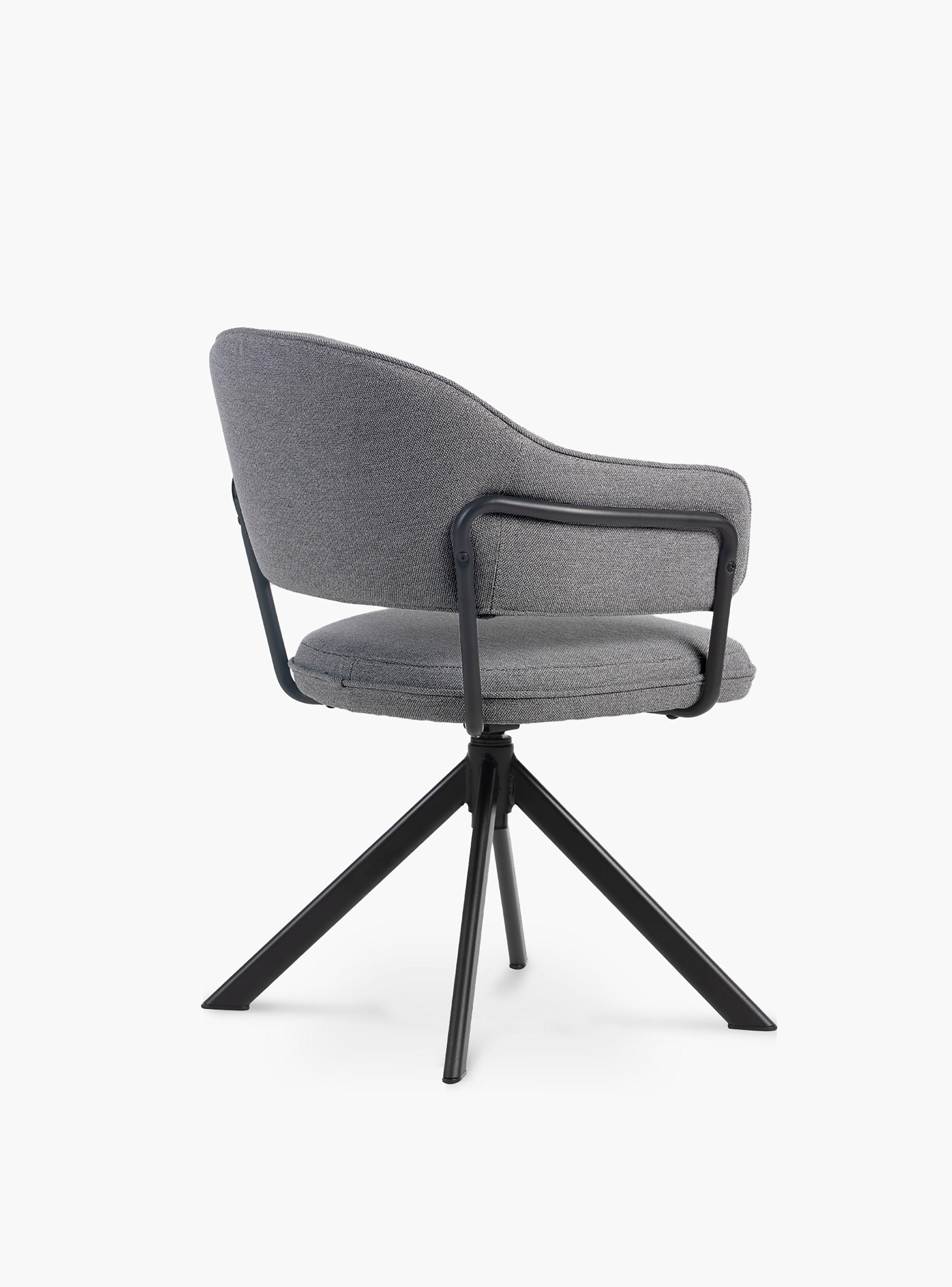 Silla Home Office Stanford Giratoria Gris Oscuro-3