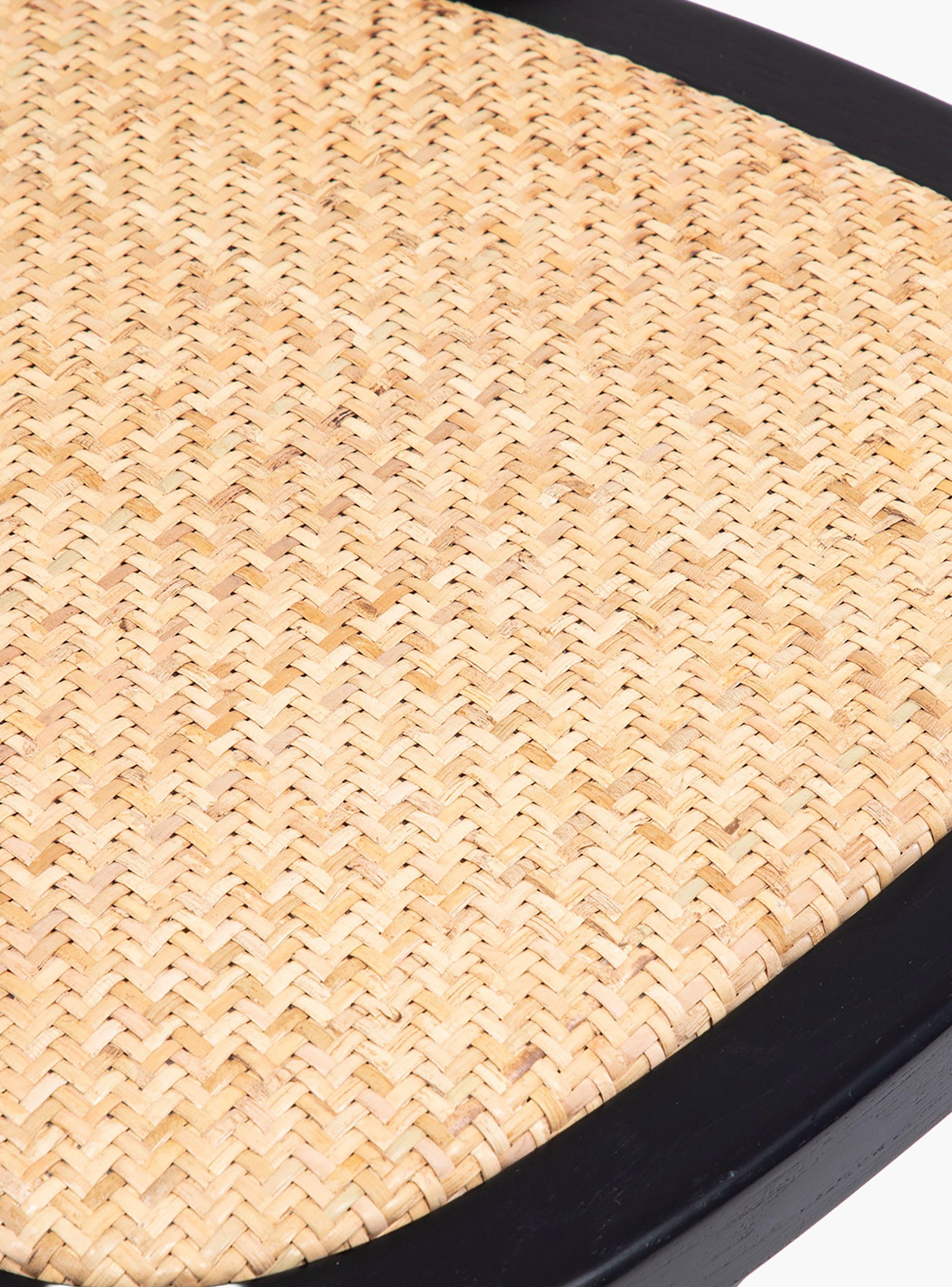 Silla Madera Tradition Rattan Negro-6