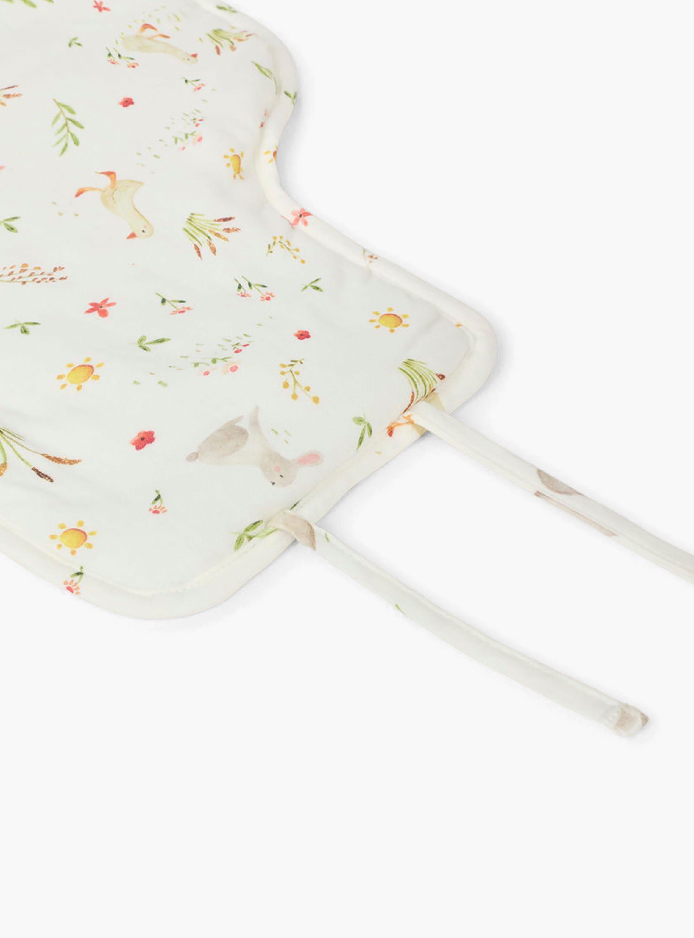 Mudador Portátil Conejitos Blanco-2