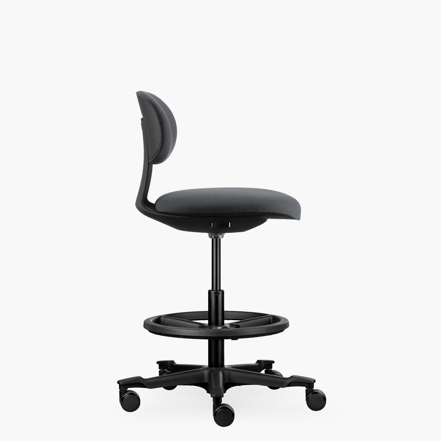 Silla oficina Buro Cajero Gris Oscuro-2