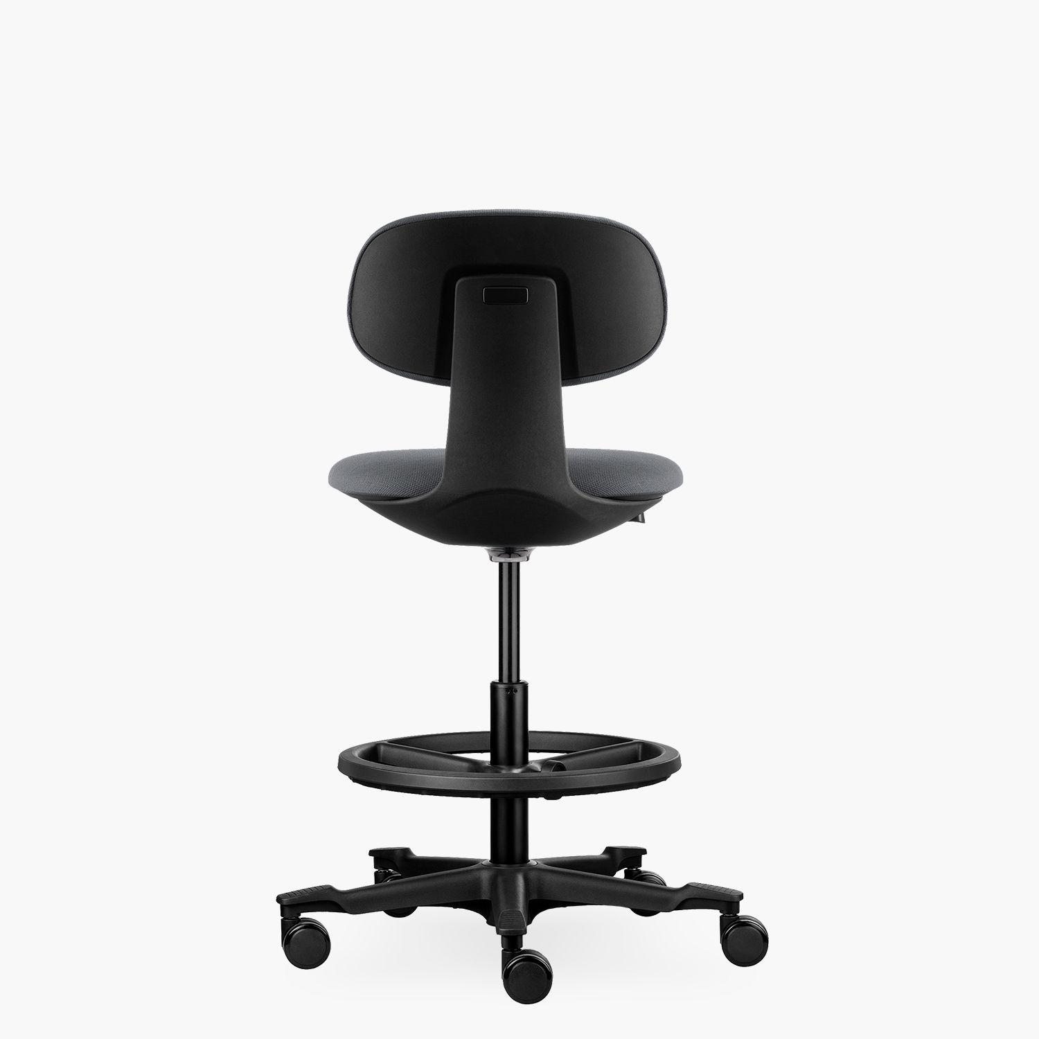 Silla oficina Buro Cajero Gris Oscuro-4