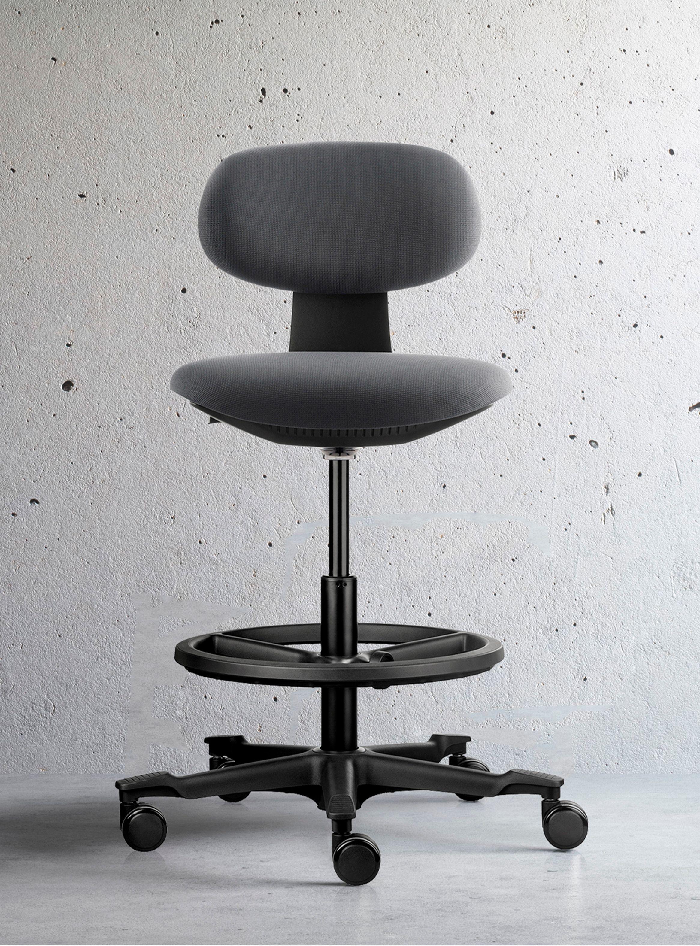 Silla oficina Buro Cajero Gris Oscuro-5