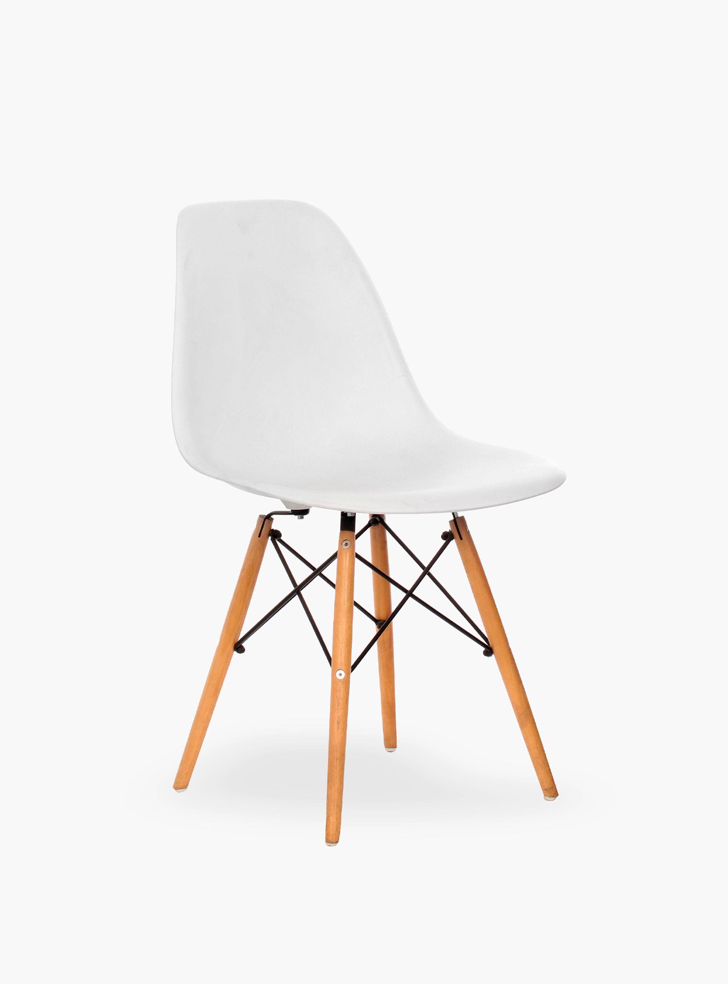 Silla DSW Réplica Eames Blanco-2