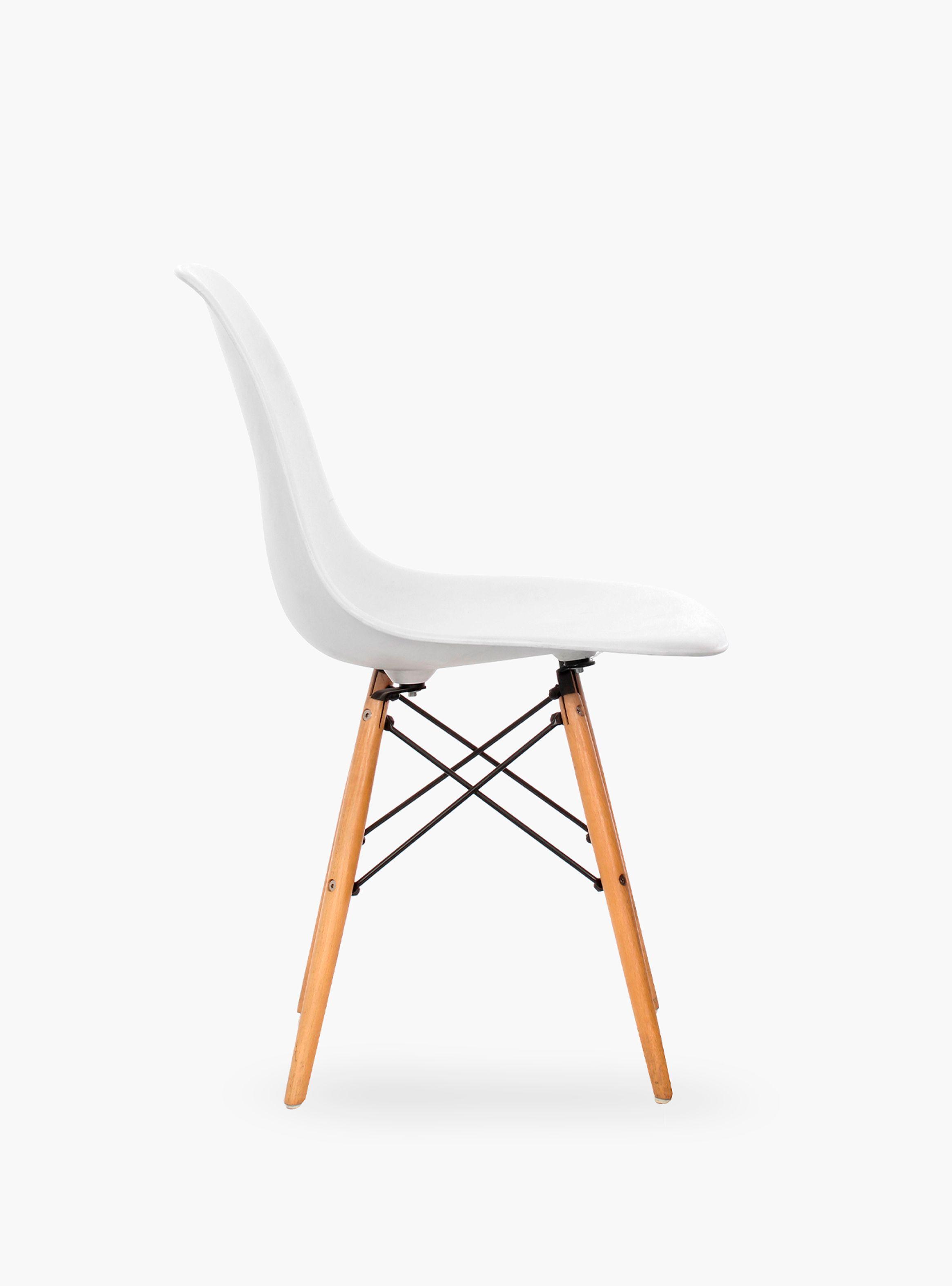 Silla DSW Réplica Eames Blanco-3
