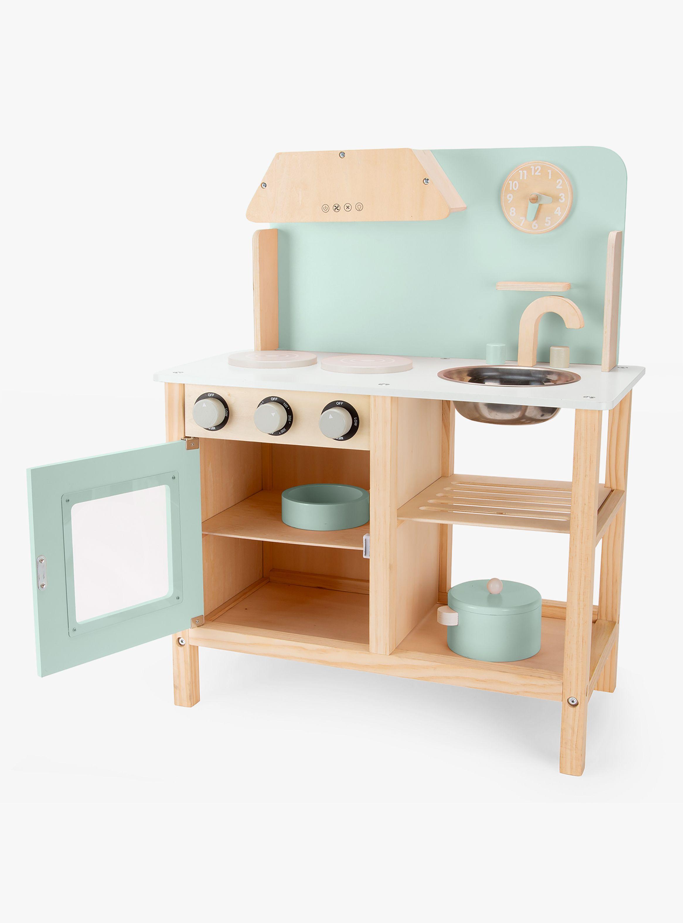 Cocina Infantil de Madera Maia Menta-3
